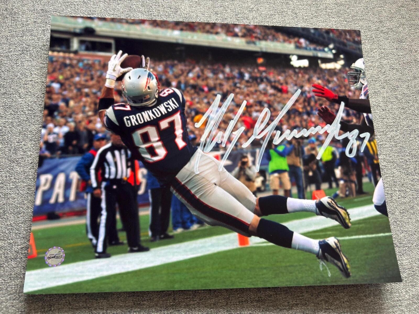 Rob Gronkowski New England Patriots Autographed Signed 8×10 Photo COA