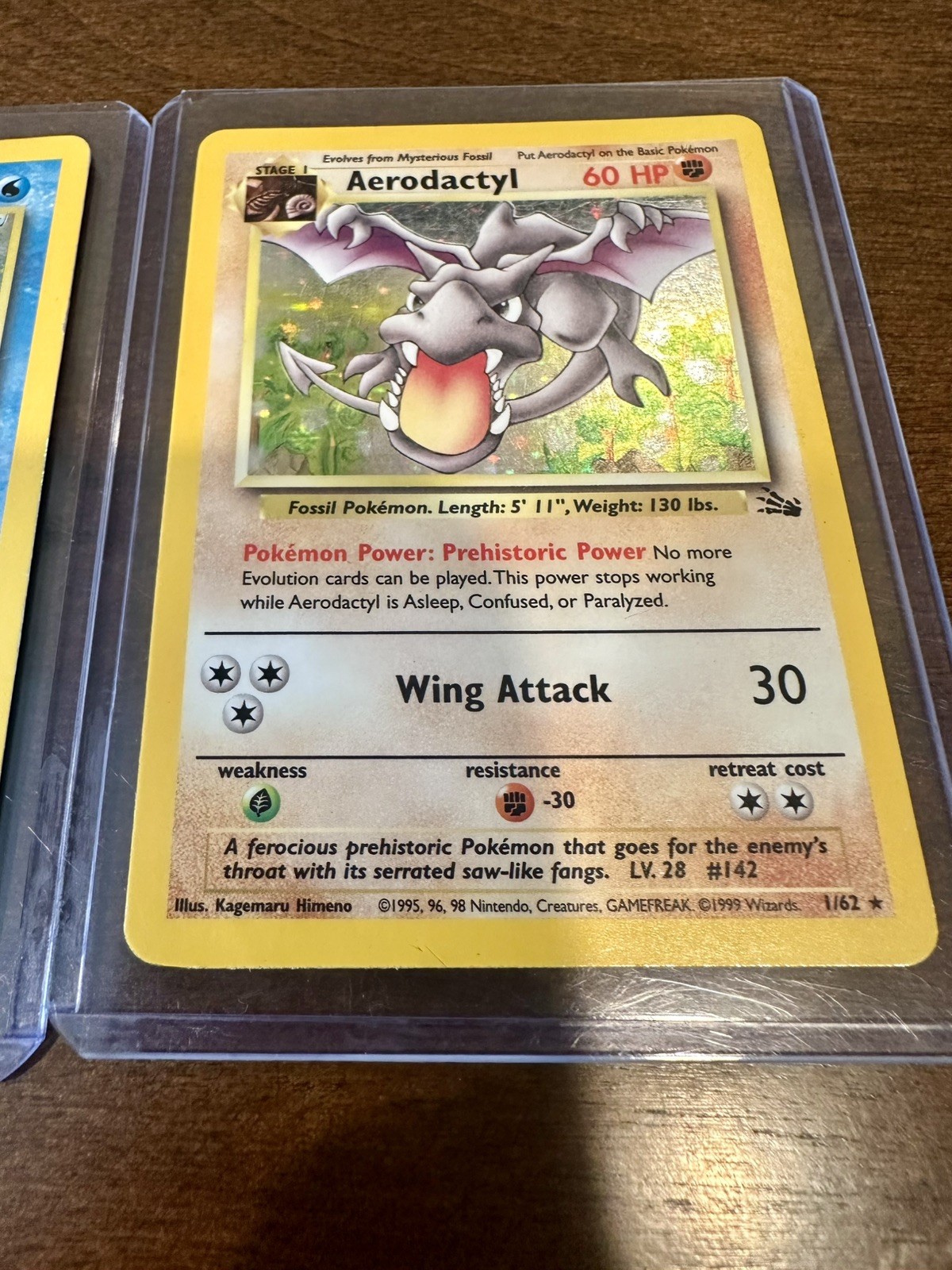 Holographic Pokemon Cards Articuno, Kangaskhan, Lapras, Aerodactyl Base Set