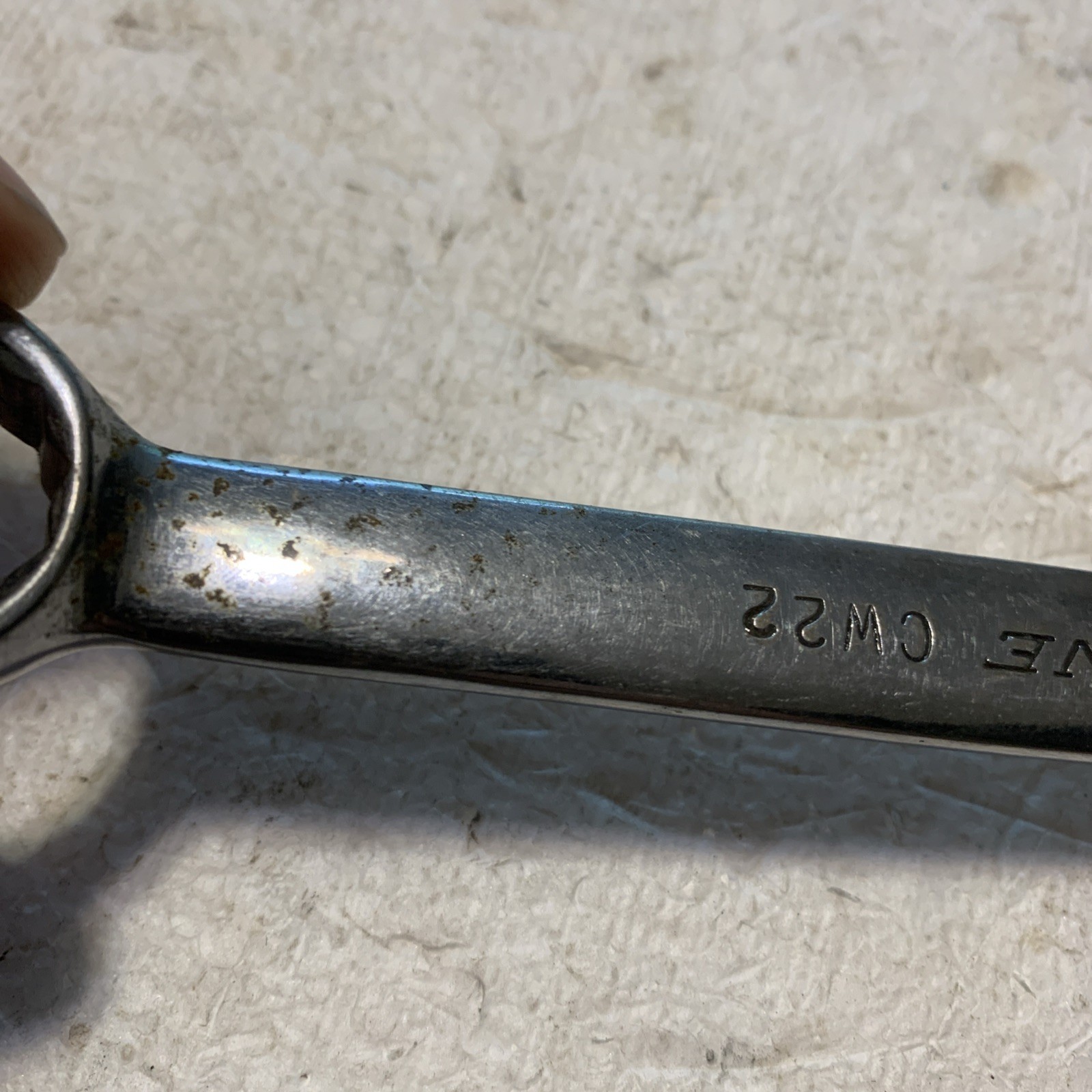 Vintage HP Blue Line 11/16″ Combination Wrench CW22 Chrome 12 Point