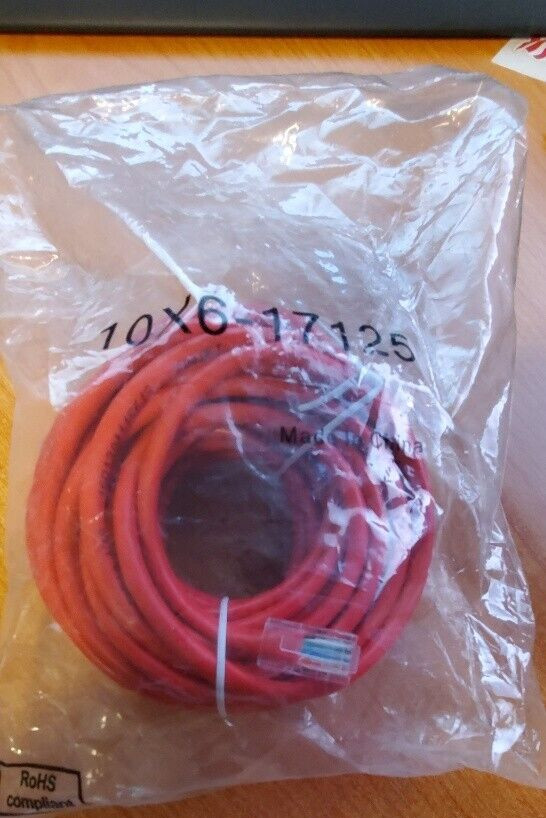 RED Cat5 Cat5e Ethernet Patch Cable Internet Computer Cord 25′ & 10′