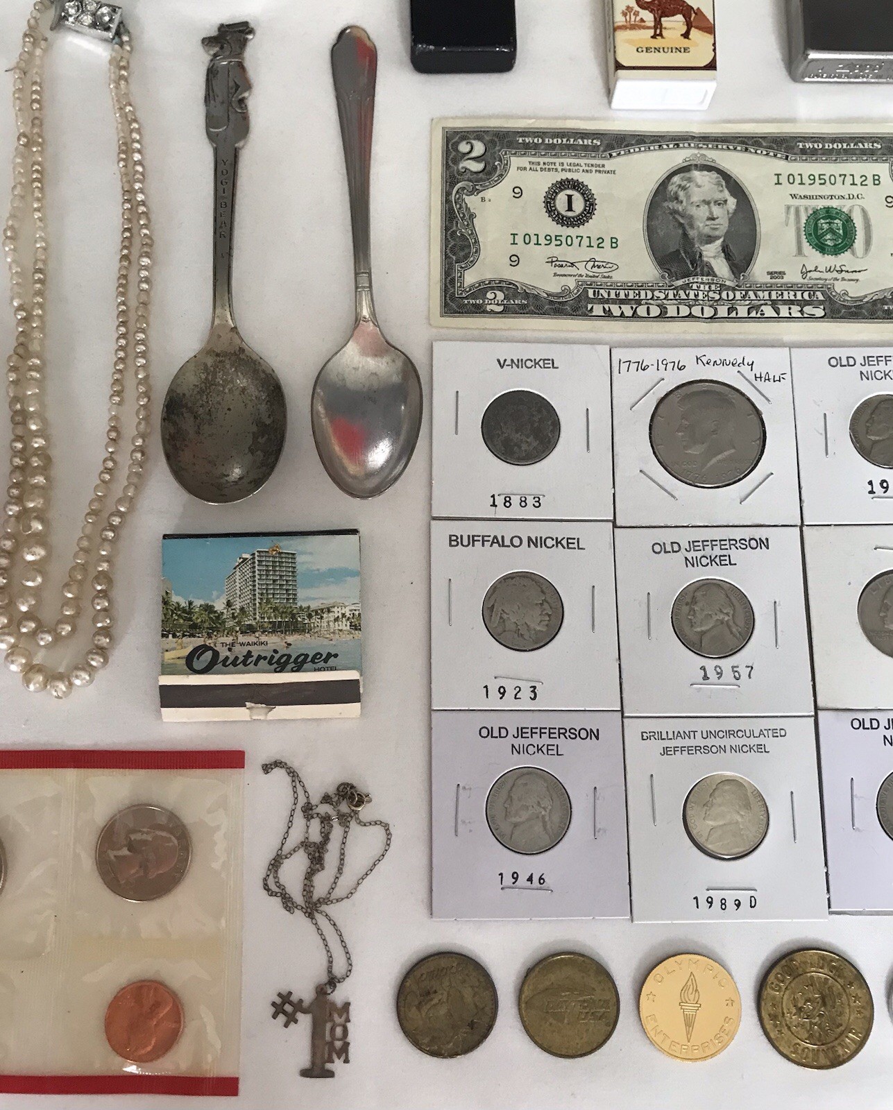 VTG/Antique Estate/Auction ~ Coins/Sterling/Knives/Jewelry/Lighters/Stamps 150+