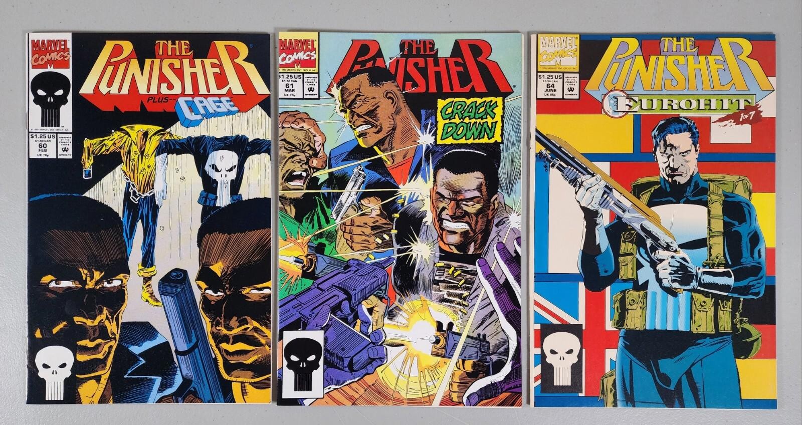 Punisher Vol 2 #60 61 64 High Grade Direct Marvel 1992