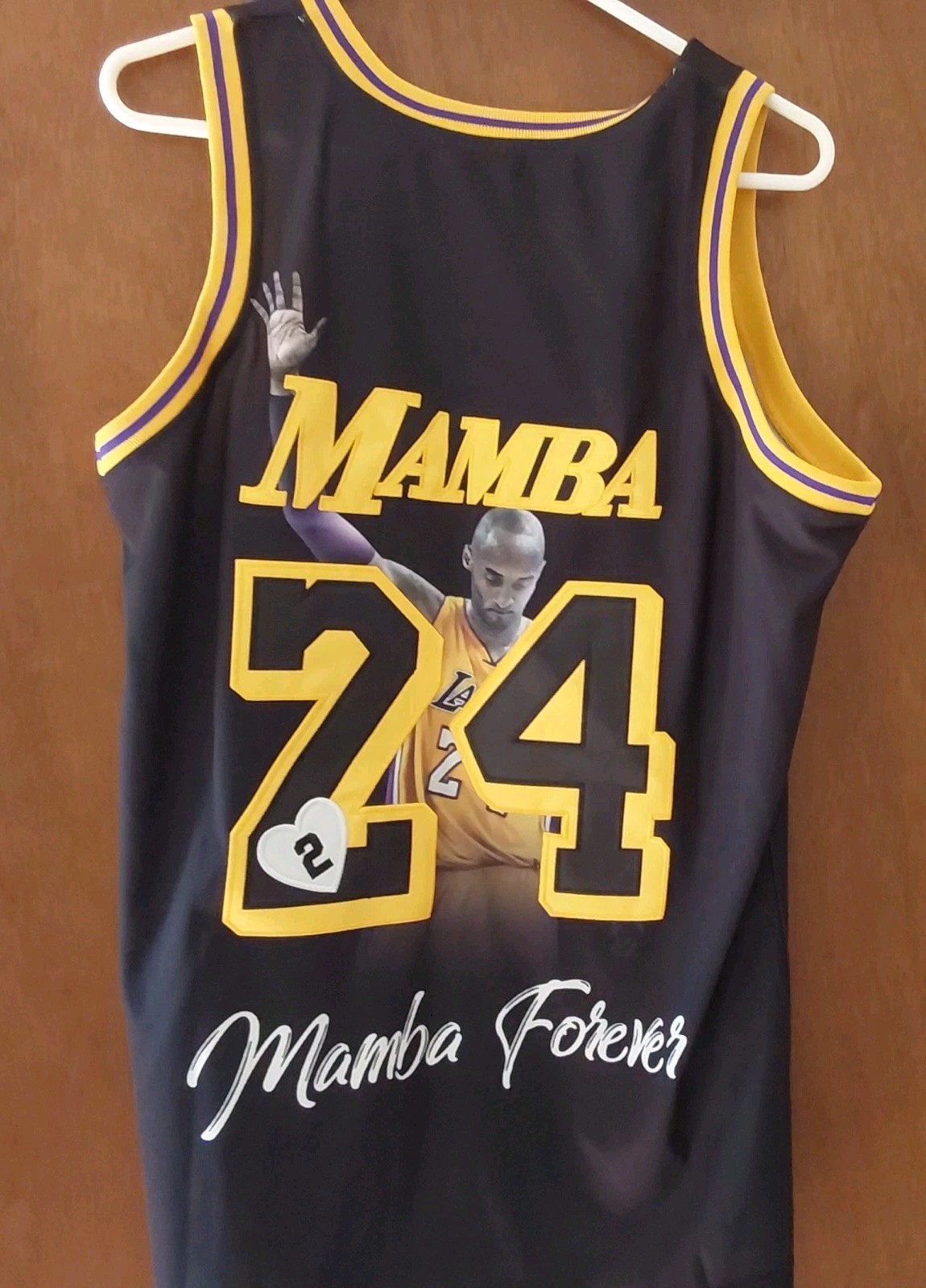 🔥Size Large Lg Kobe Bryant Jersey Legend Black Mamba Forever #8 And #24🔥