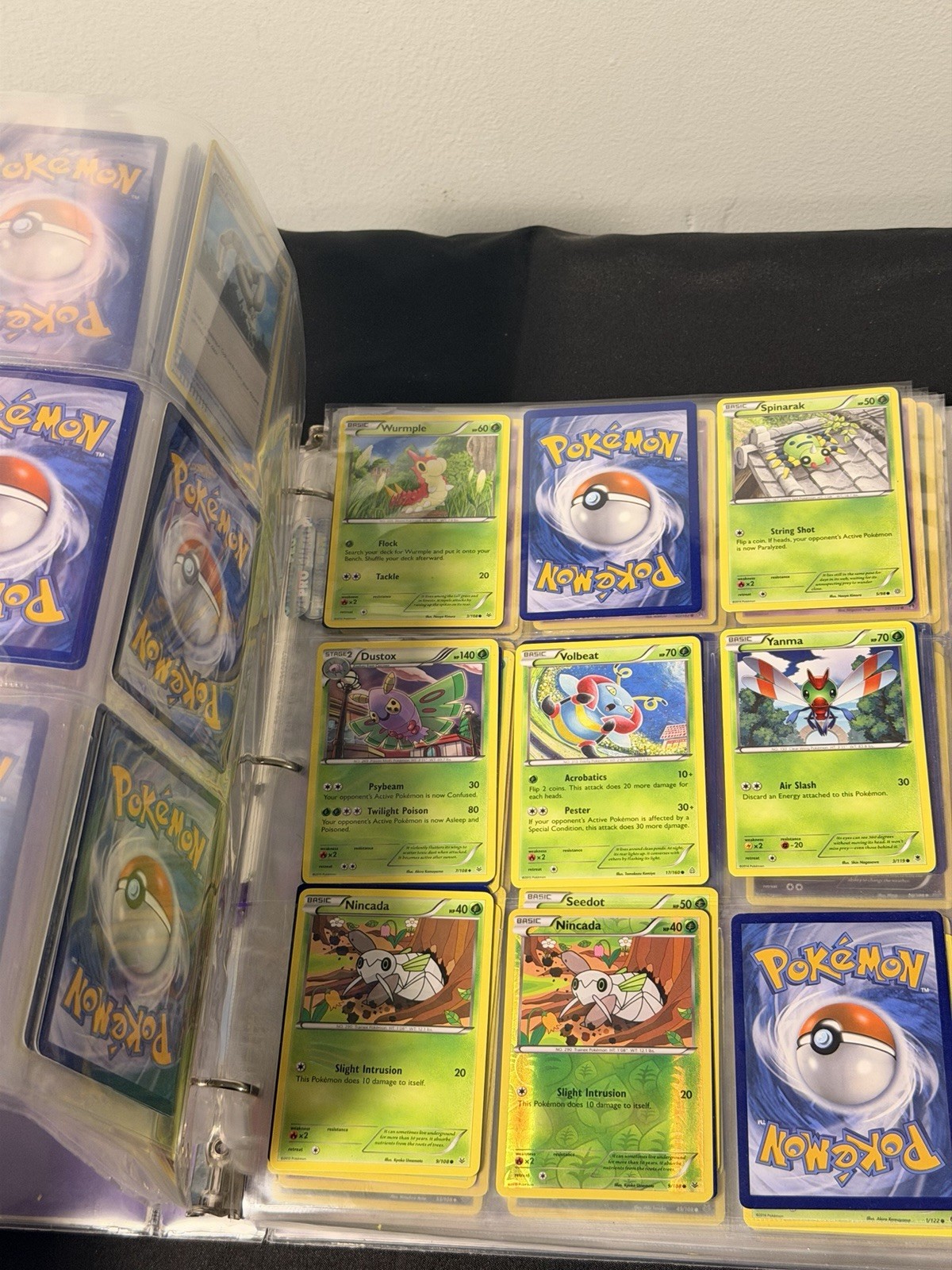 Mystery Pokémon Binder About Half Full Random Cards