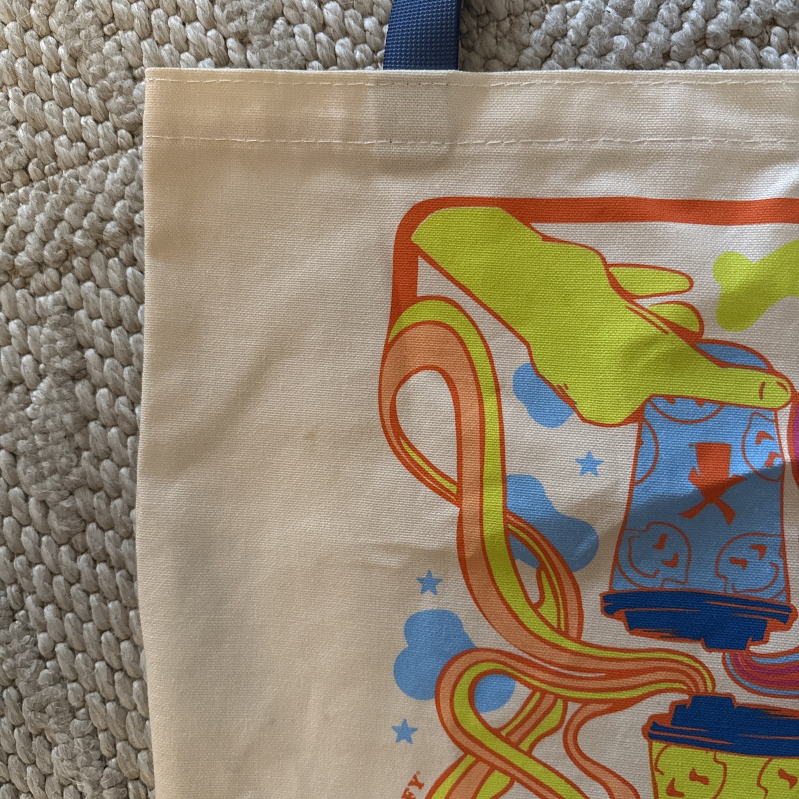 Dutch Bros Limited Edition Tote Bag *BLUE* Handles-With Stickers and keychain!