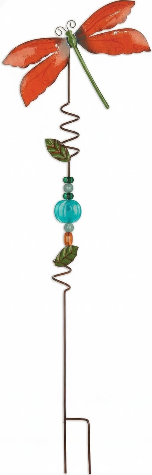 Sunset Vista Designs Garden Party Plant Pick Spiral Mini Stake 26.4″ Blue Flower