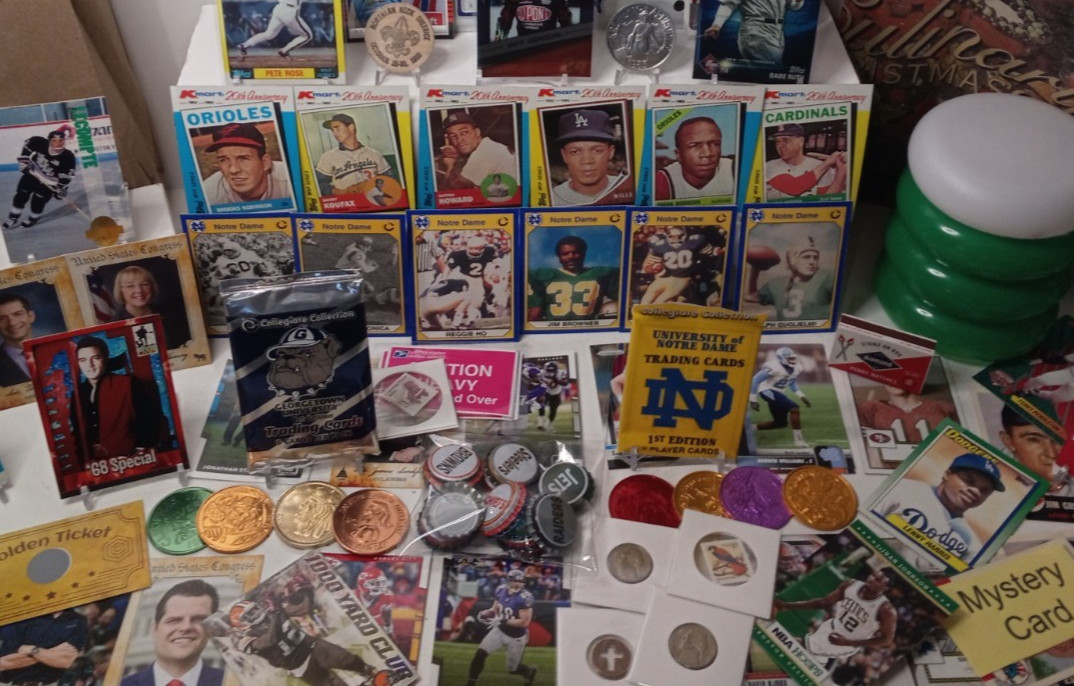 Large Junk Drawer Lot Mixed Collectibles, Coins, Cards & Misc Collectibles, #JD