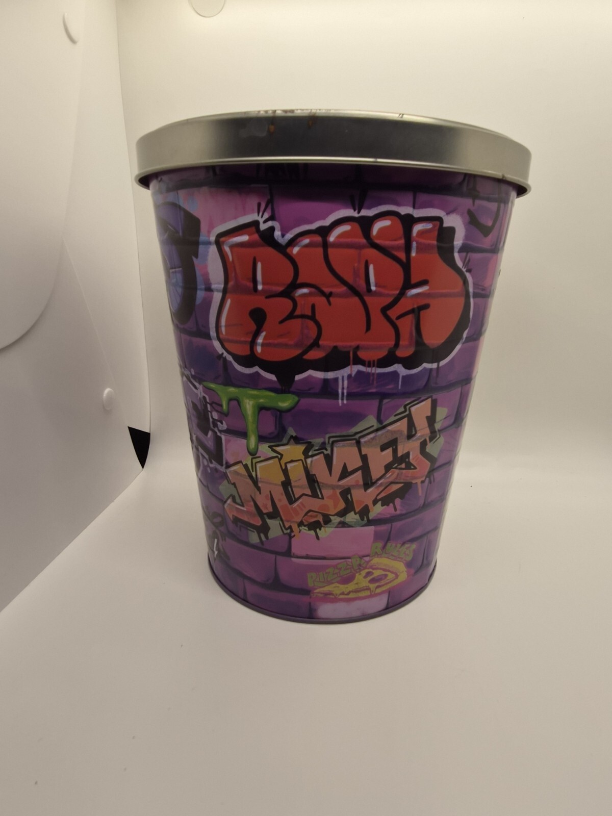 AMC TMNT Mutant Mayhem Popcorn Tin Bucket With Cup And Figure