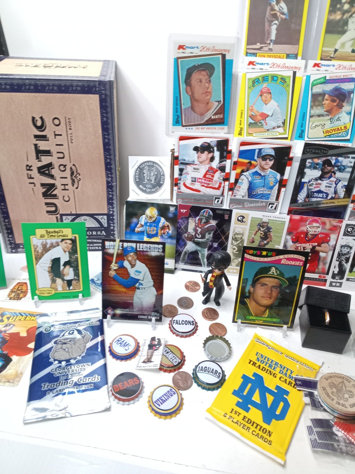 Cigar Box of NOT Junk Drawer Collectibles, Mickey Mantle, Misc, #C2