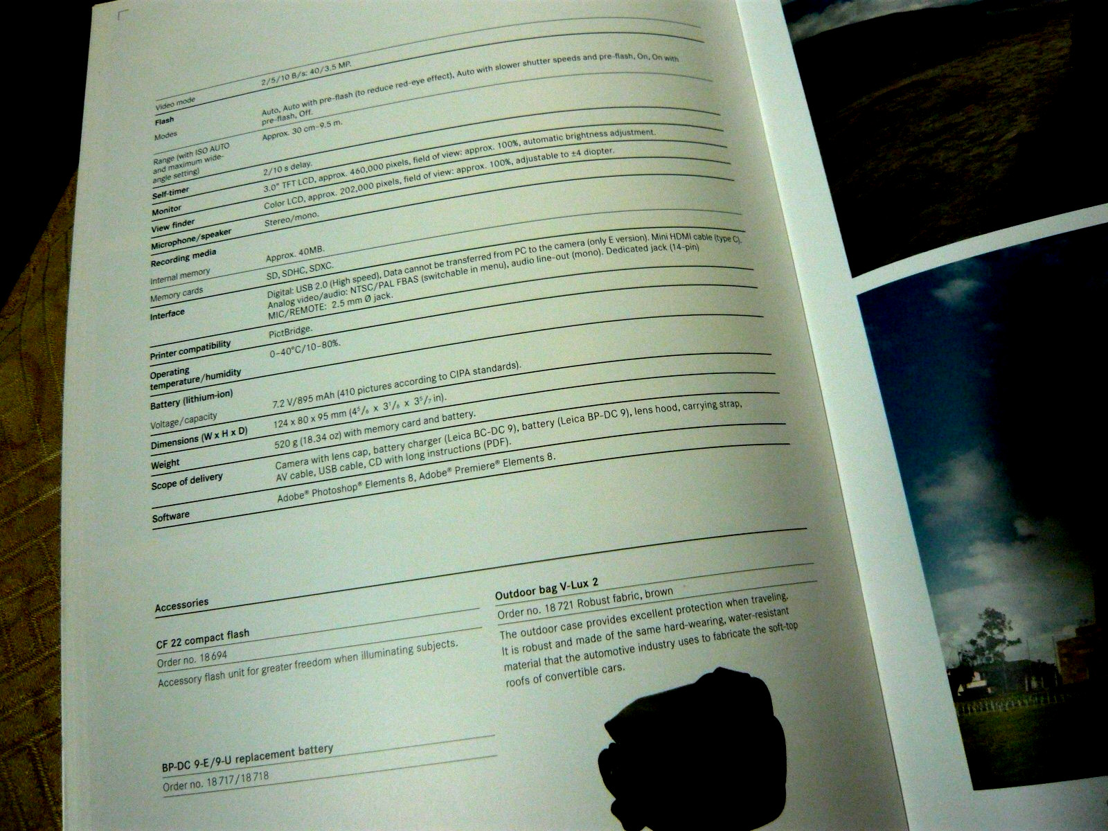 The Leica V Lux 2 camera , 28 page genuine publication, english. Superb!