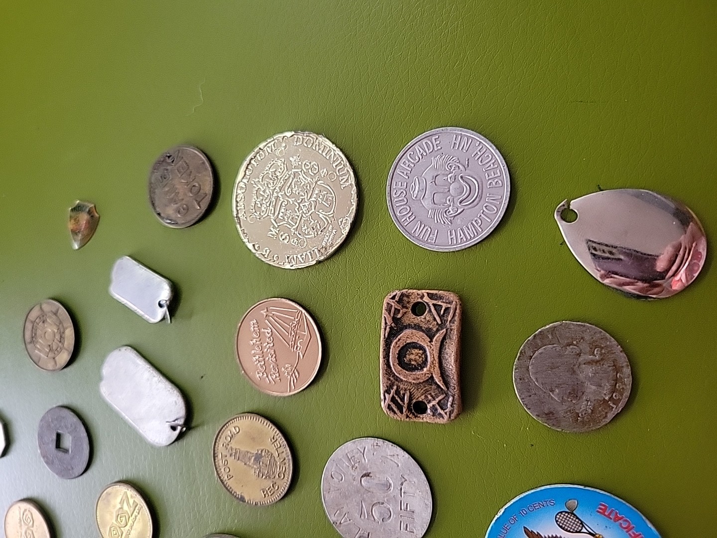 Mixed Lot Vintage Tokens Tags Smalls Parts