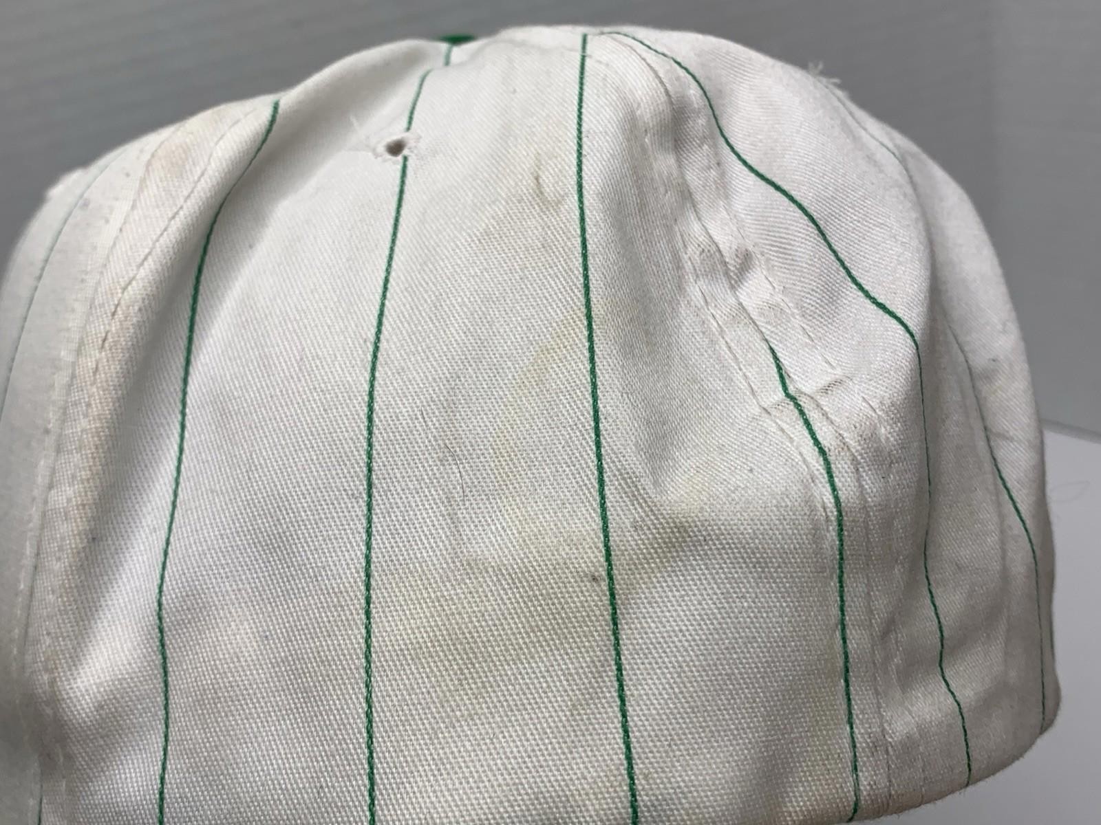 Vintage Boston Celtics Thin Pinstripe Starter SnapBack Embroidered Hat P130