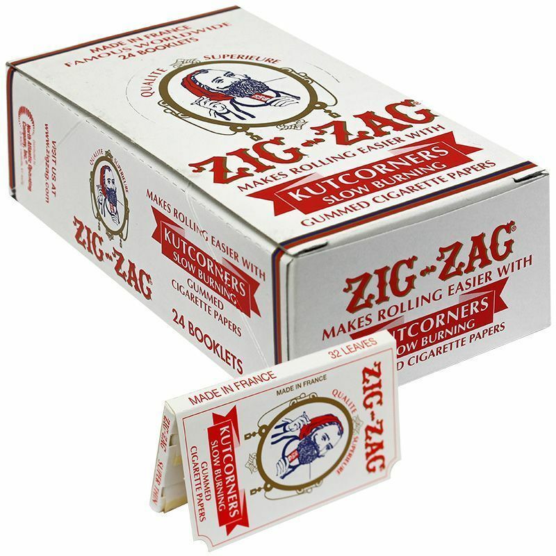 Zig-Zag White KutCorners – 5 PACKS – Zig Zag Rolling Papers Cut Corner