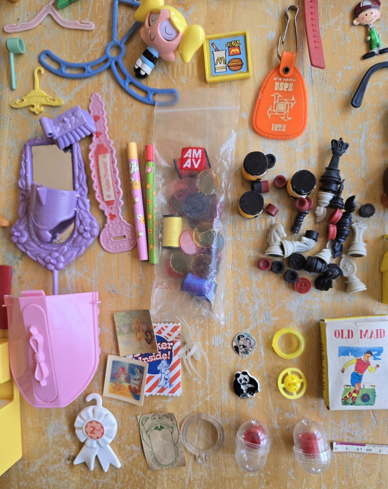 VINTAGE LARGE JUNK DRAWER, TOY BOX LOT Pez, Lego, Doll, Car, Toys, Parts LOT