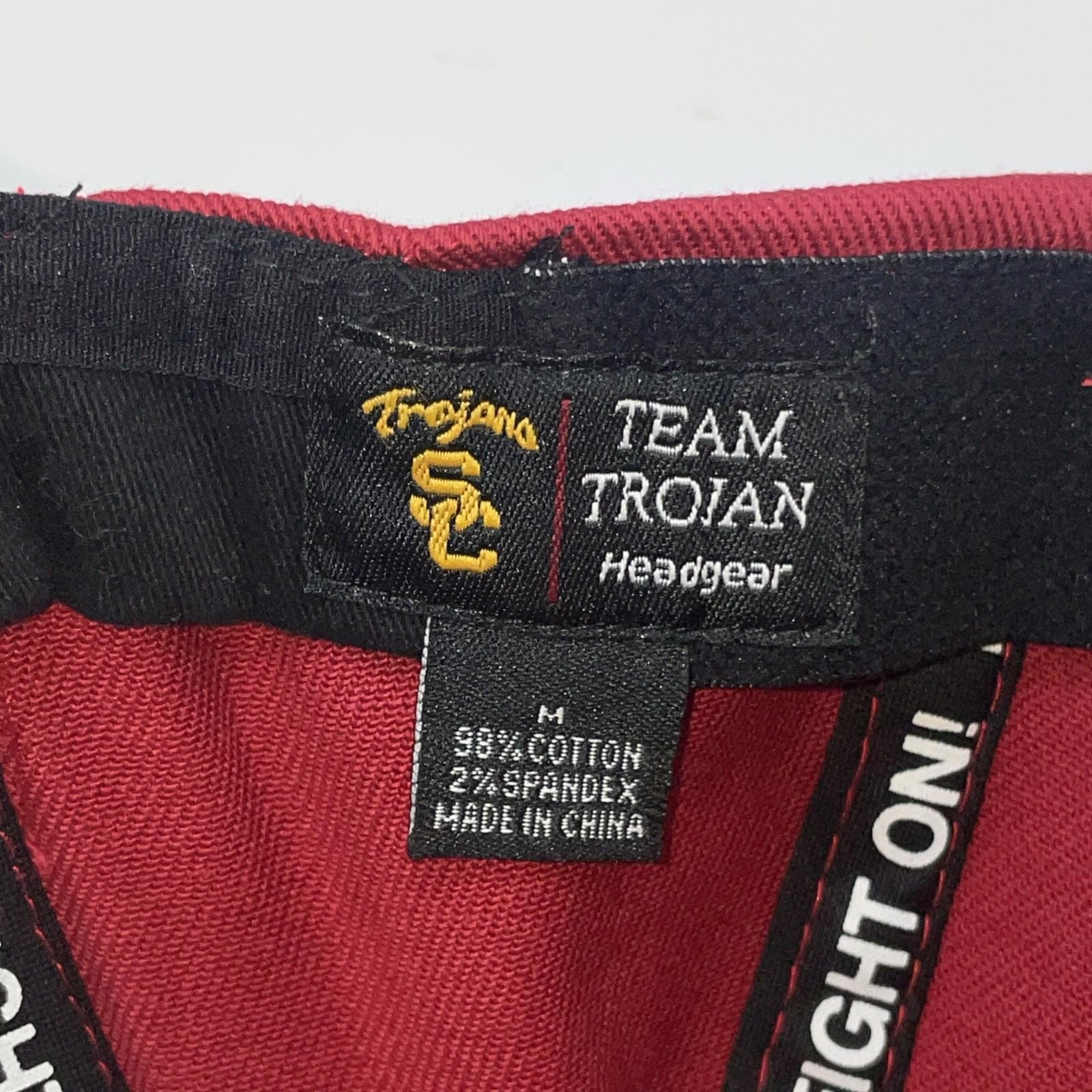 USC Trojans Team Trojan – Collegiate Licensed Product Fitted Hat Sz M Cap NWT