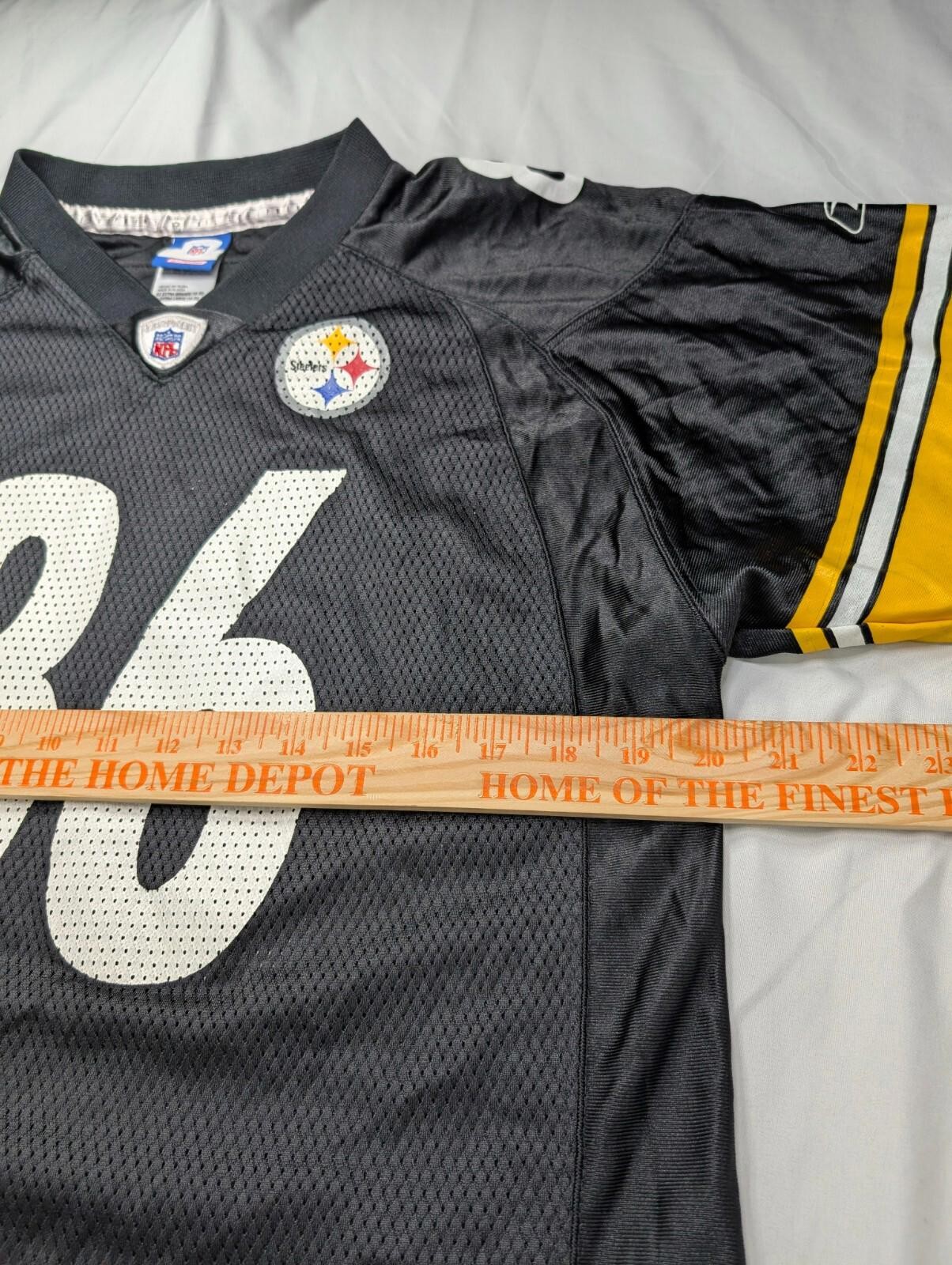 Reebok NFL Equipment Pittsburgh Steelers Jersey #86 Hines Ward Youth XL (18-20)