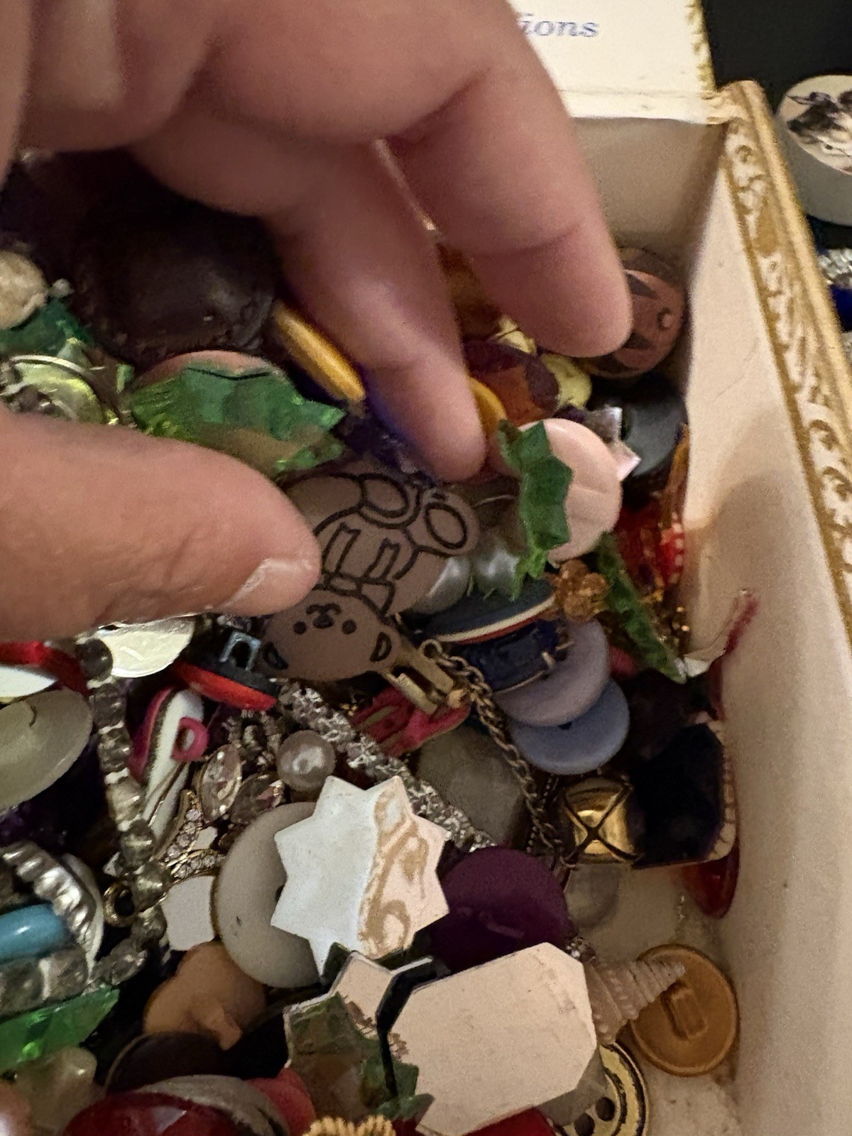 Junk Drawer Craft Lot. Vtg To Modern. Mixed Media. Broke Jewelry Buttons More