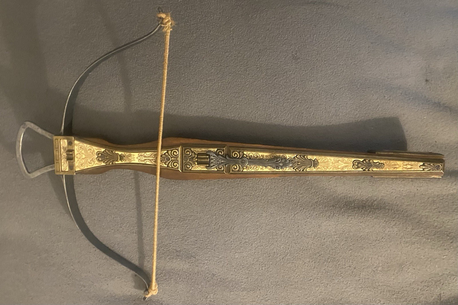 20” Ornate Antique Crossbow Family Estate Heirloom Purchased in Greece German?