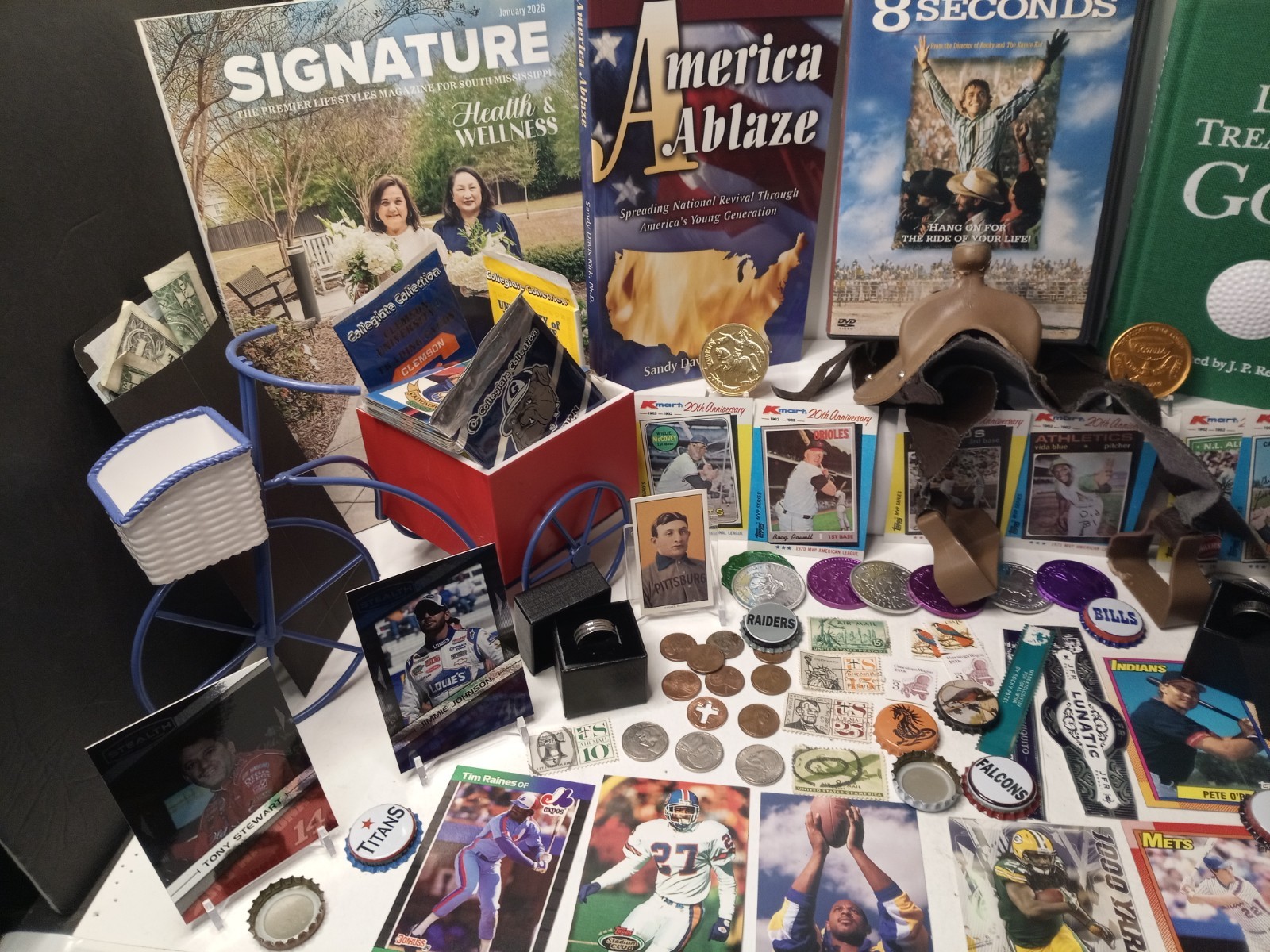 Huge Junk Drawer Lot Collectibles Trading Cards, Coins, & More #620HB