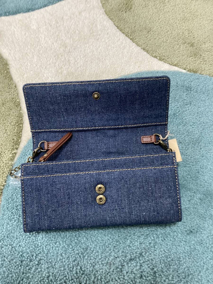 Wachifield Dayanism Chain Long Wallet Character Blue 8×3.5 inches