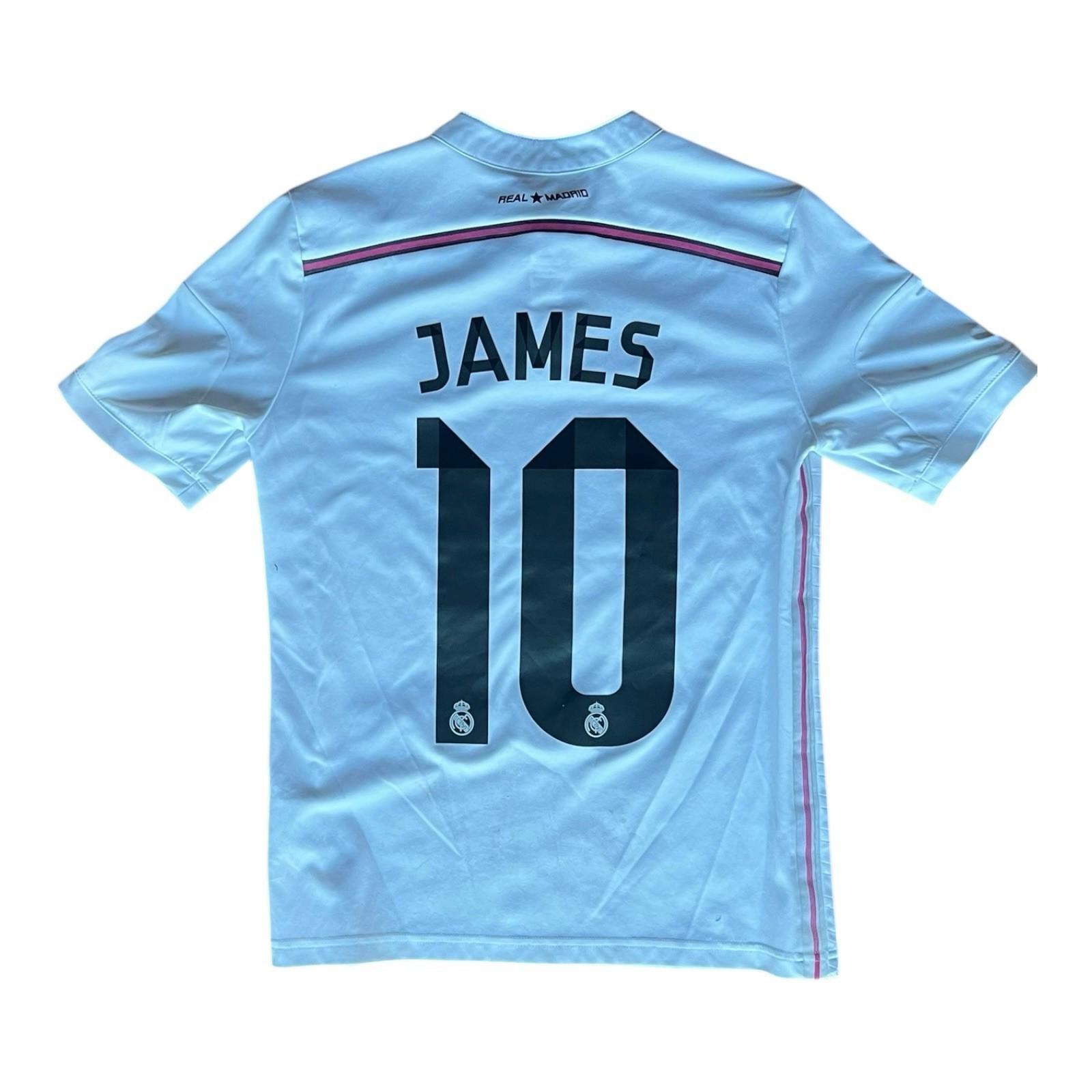 Adidas Real Madrid 2014/15 James #10 Home Jersey Boys Size L Soccer Shirt