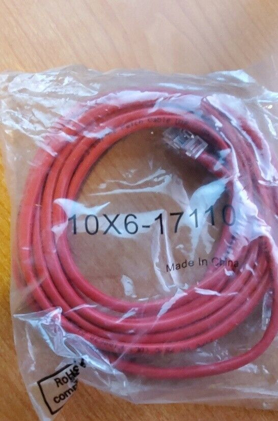 RED Cat5 Cat5e Ethernet Patch Cable Internet Computer Cord 25′ & 10′