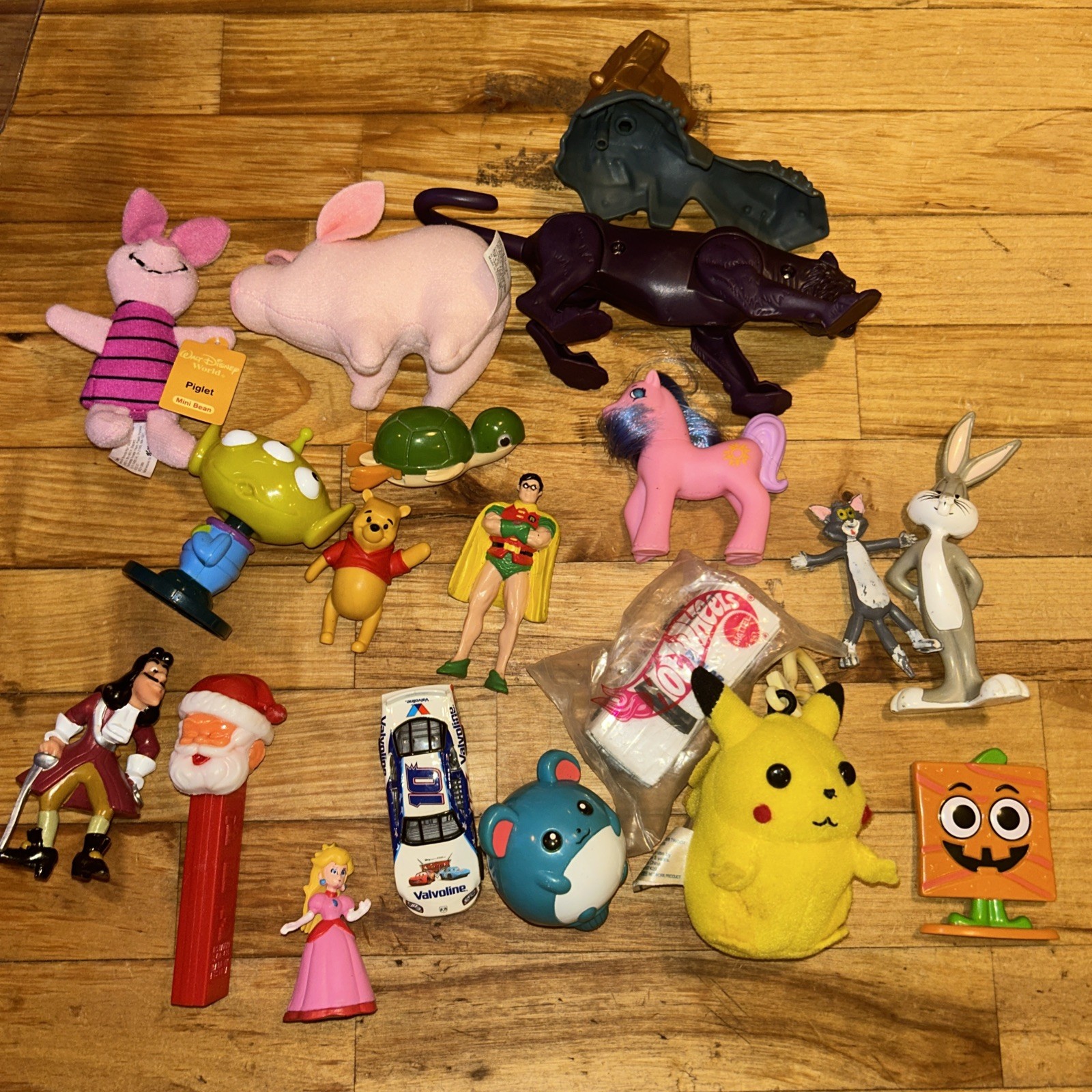 Vintage Toy Junk Drawer Lot Pokemon, Nintendo, Disney D2