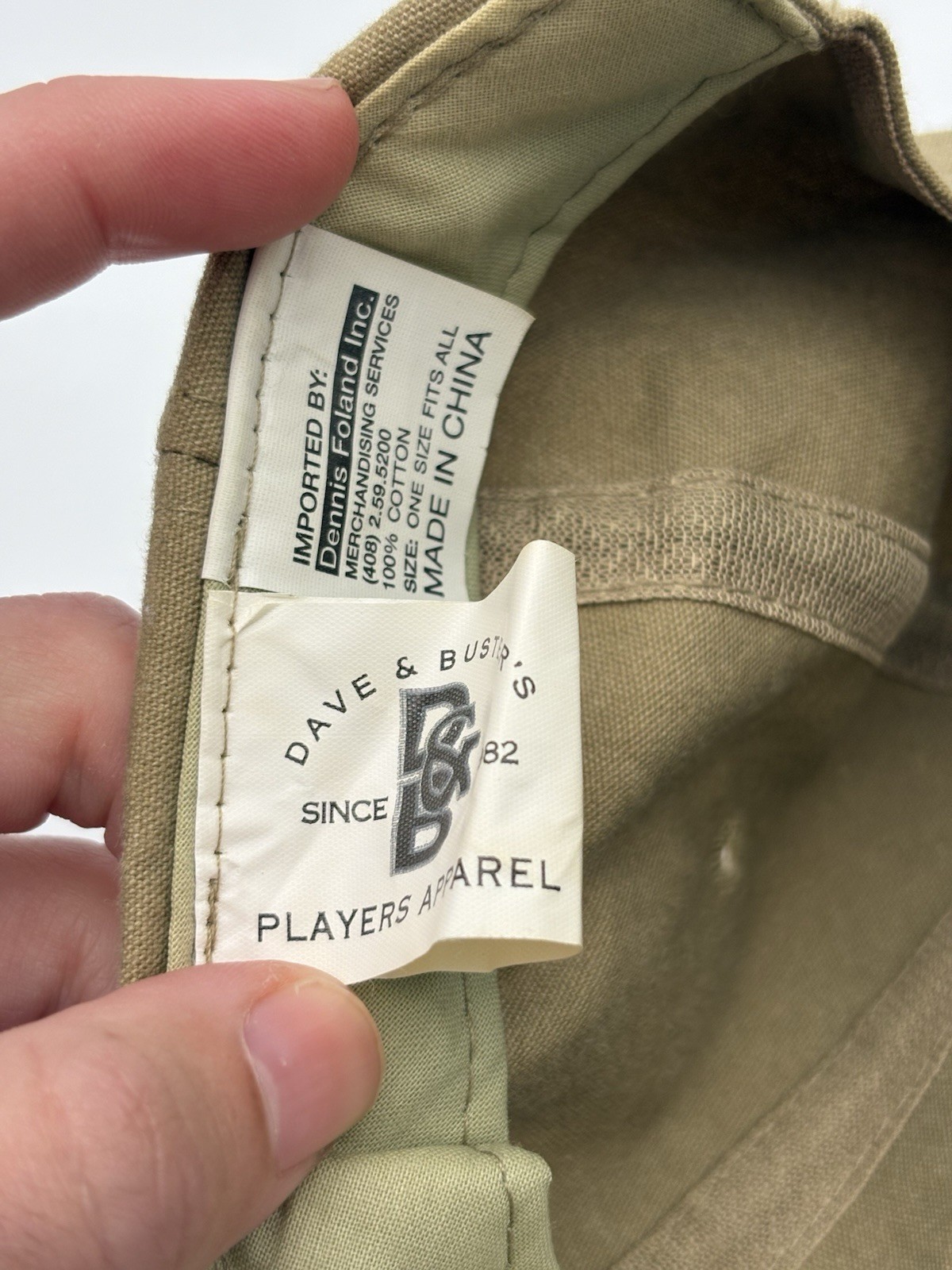 Vintage Dave and Buster Lot – Beige Hat & Blue Ash Tray