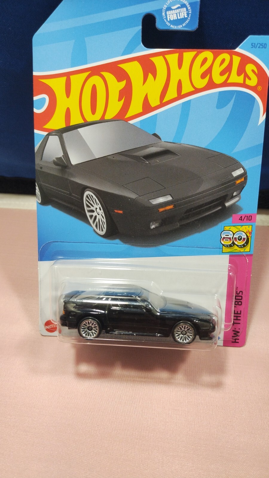 Hot Wheels Mazda RX-7 FC35 HW: The ’80s Black Diecast 1:64 Scale Mattel New