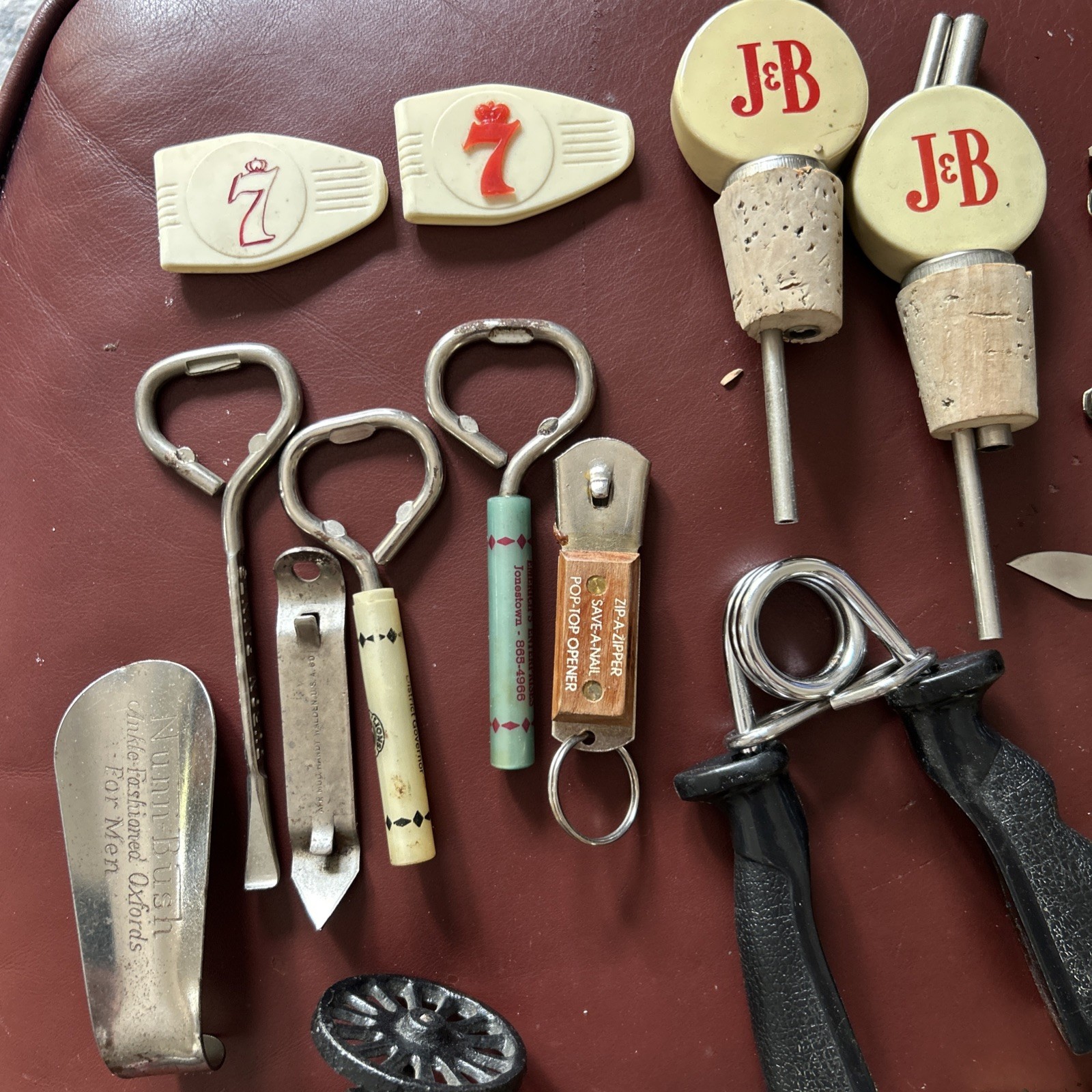 Vtg Junk Drawer Lot Pocket Knives Bottle Openers Planes Cannon Wanderer Compass+