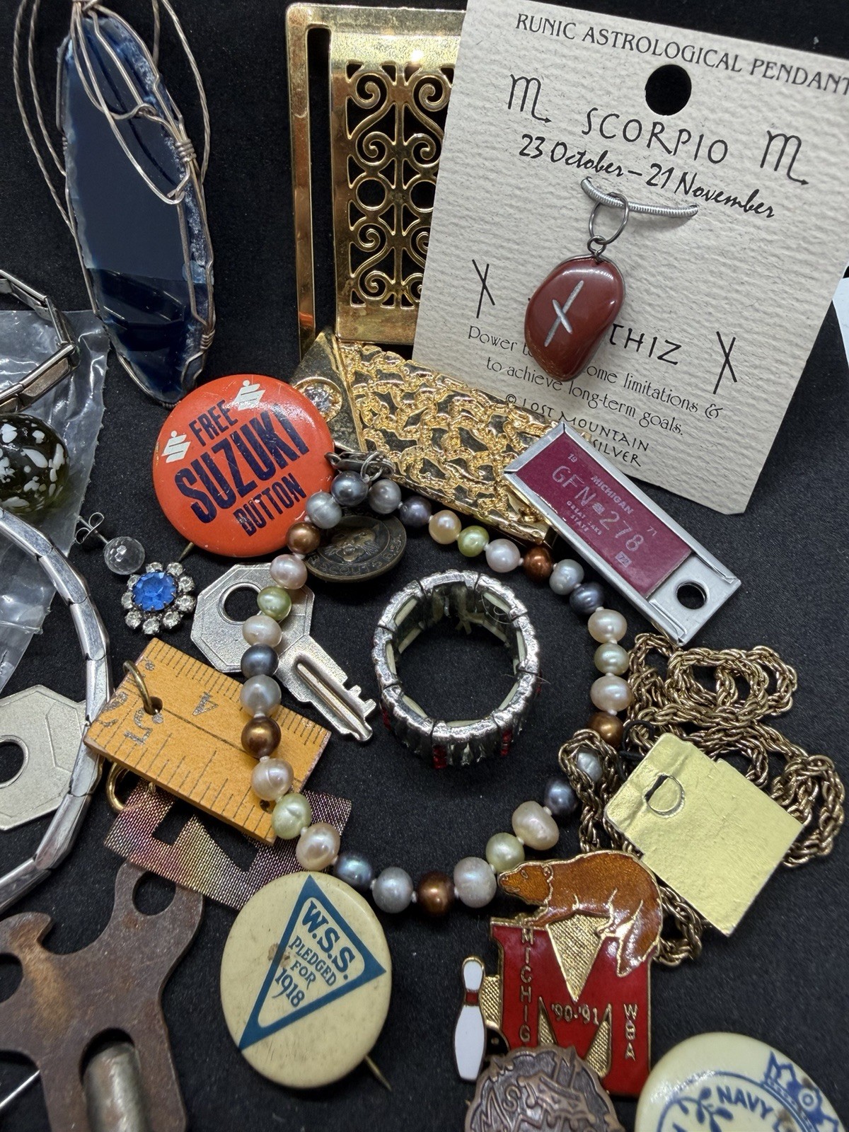 Vintage To Modern Junk Drawer Lot Keys Jewelry Watch Etc Resell Collecting Etc
