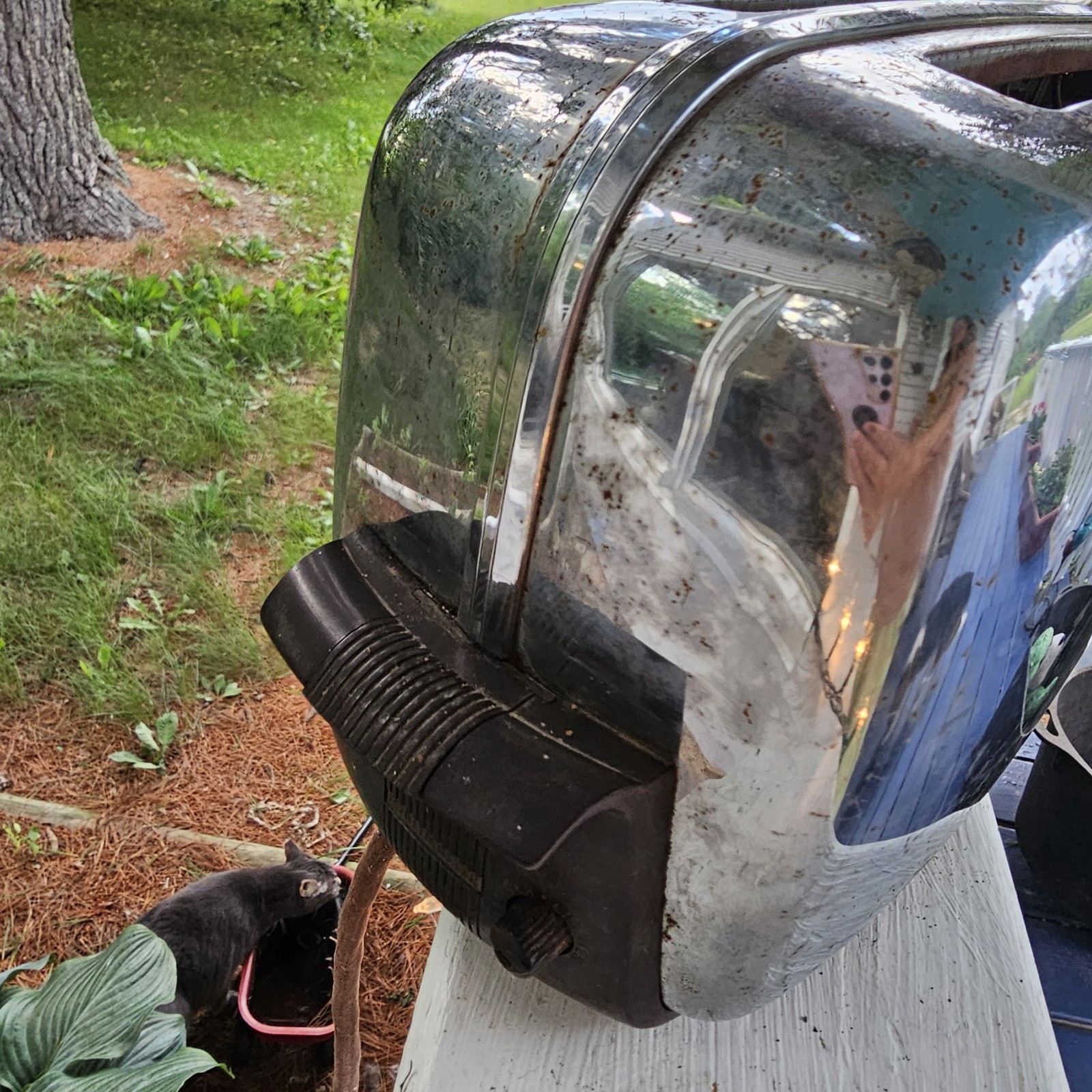 Vtg Art Deco Chrome Toastmaster Toaster 1B14 with Bakelite Handles 1950s MCMREAD