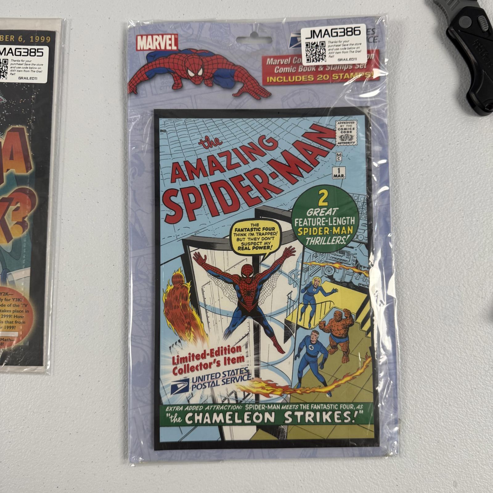 DS Marvel Comics Limited Edition Comic Book & Super Heroes Stamps Set USPS FDOI