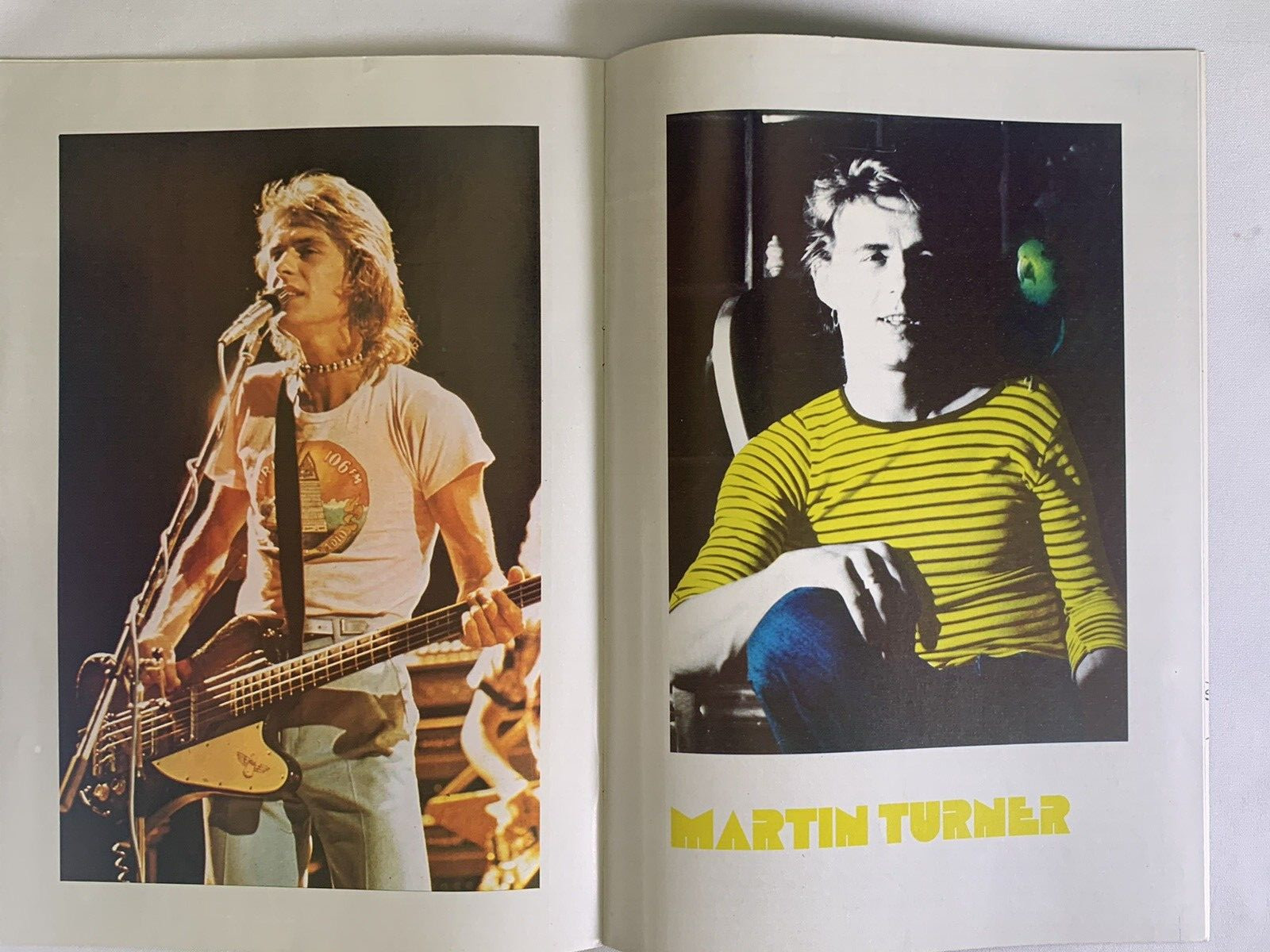 Wishbone Ash Powell Turner Programme Original Vintage New England Tour 1976