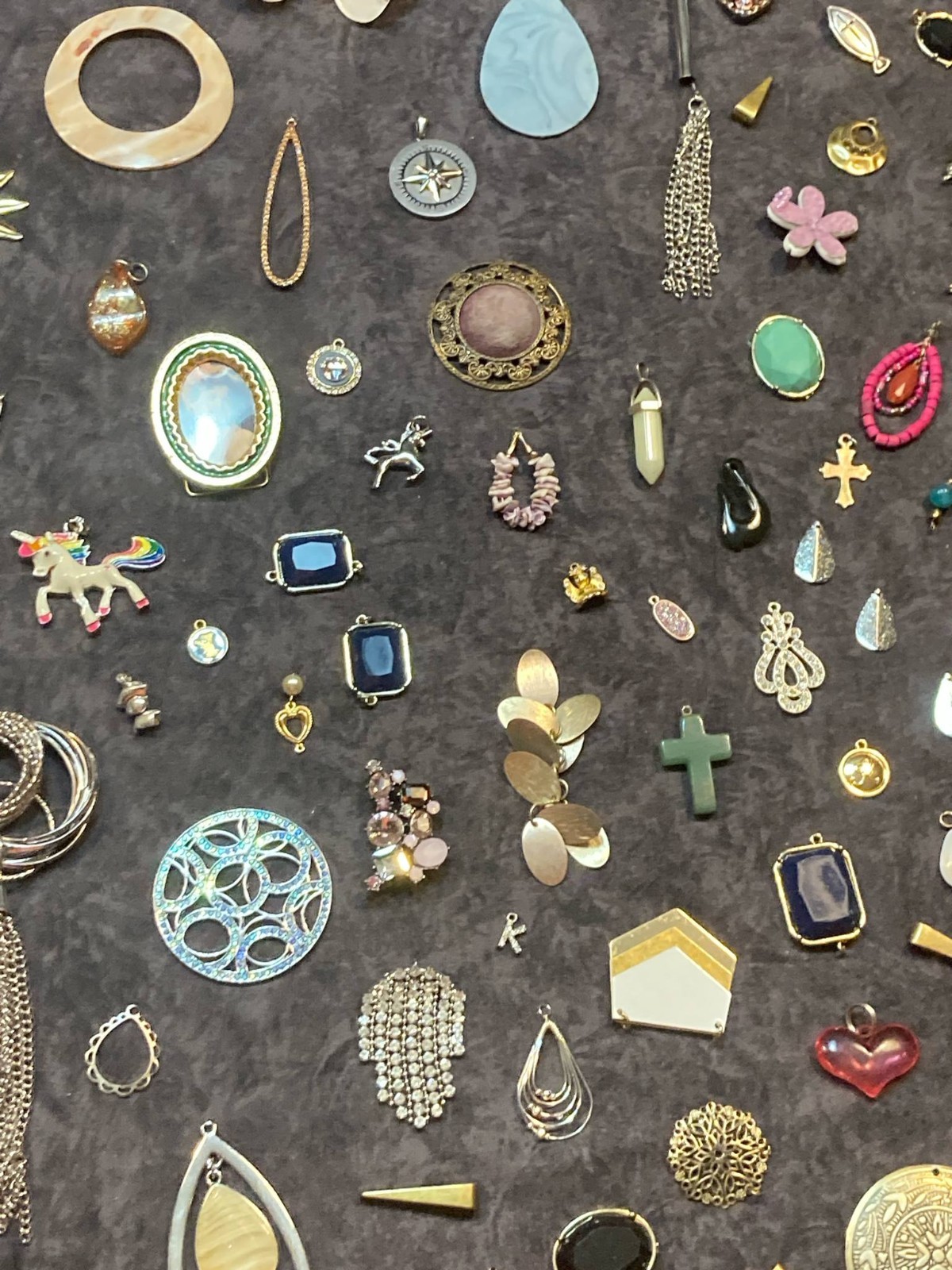 Huge Junk Drawer Lot of Trinkets Pendants Jewelry Cufflinks & Vintage Items
