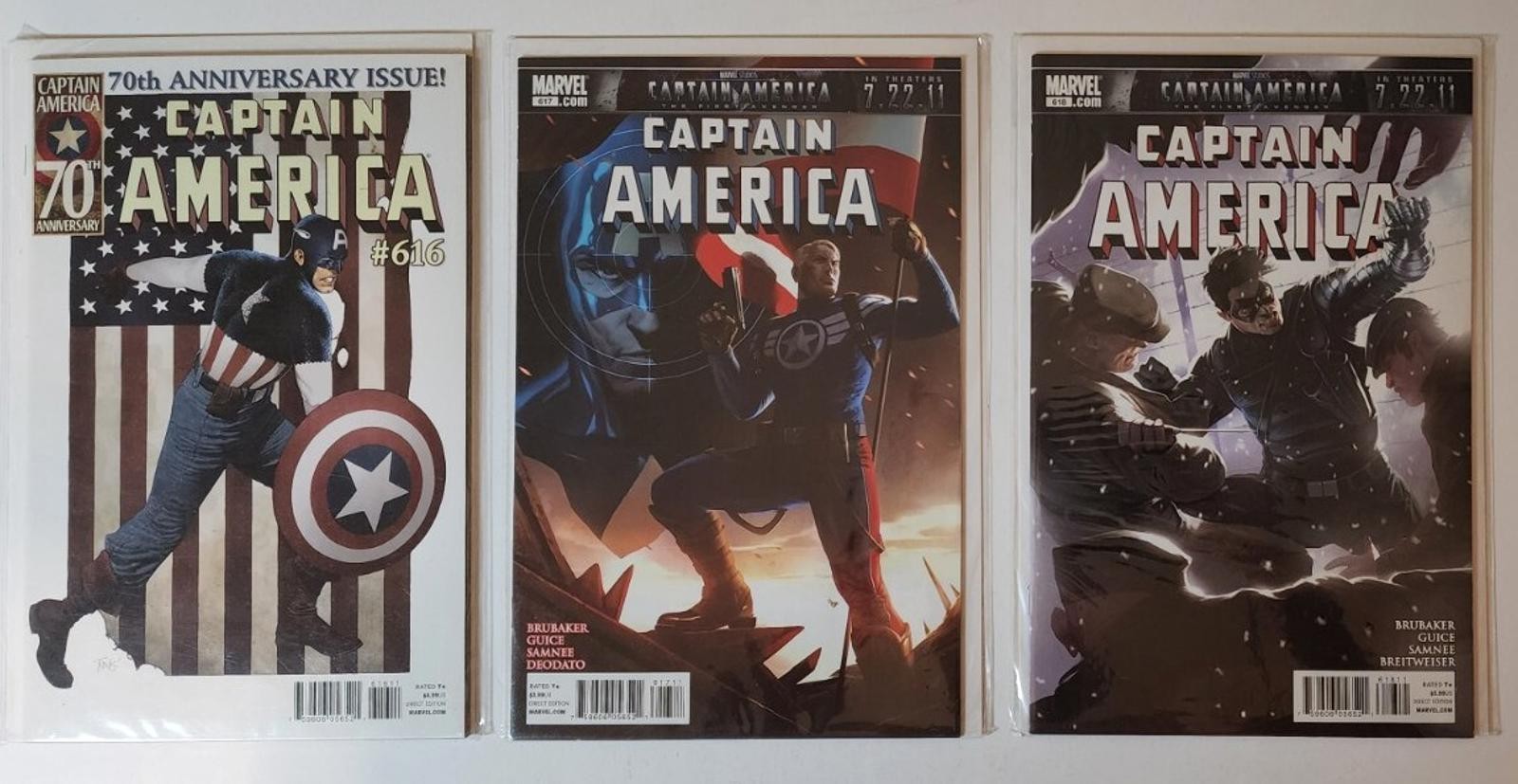 Captain America 616 617 618 All NM 2011 lot of 3 Marvel