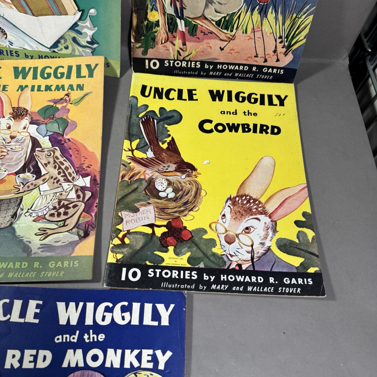 Uncle Wiggily Softcover Children Books by Howard Garis 1943 Lot of 8