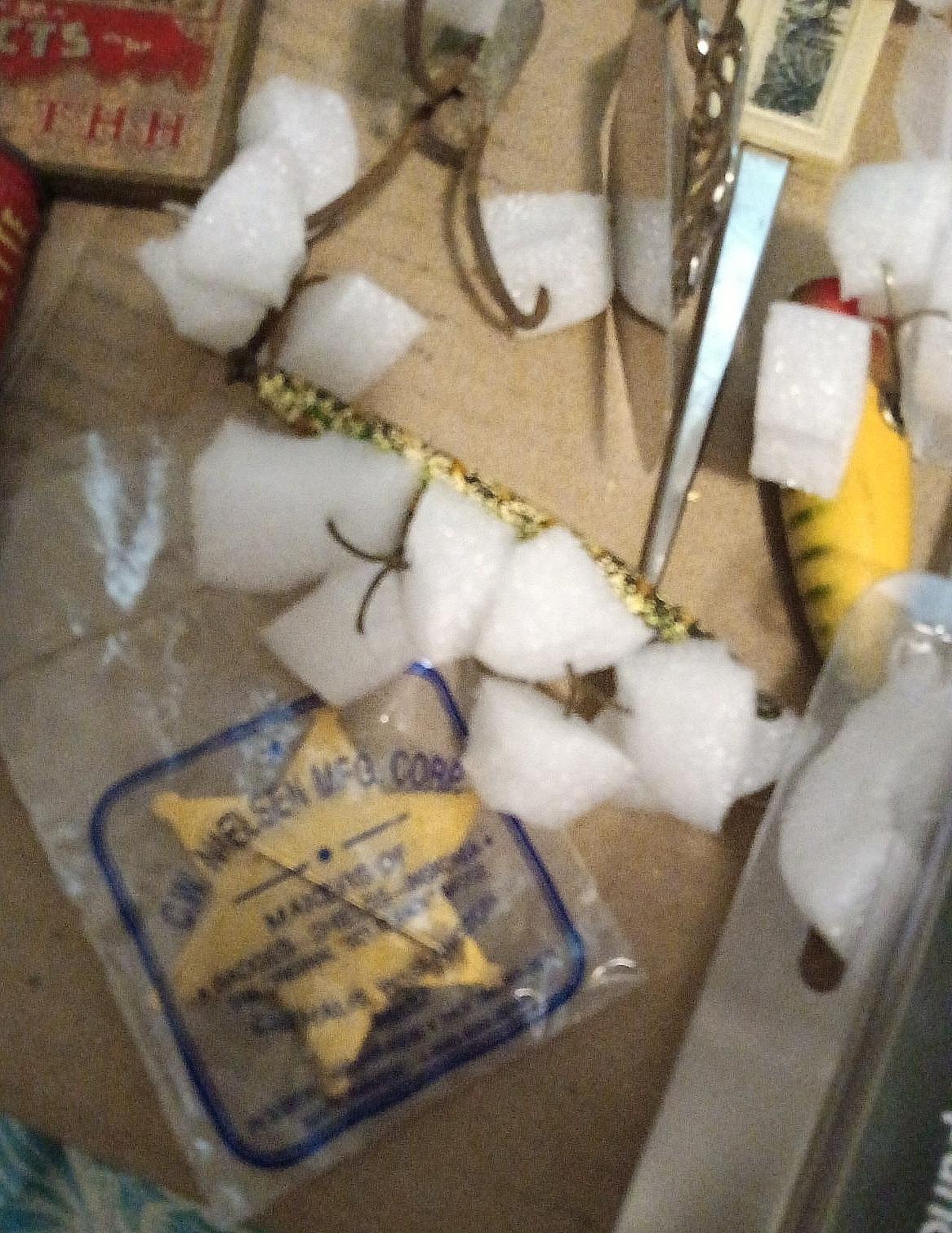 Junk Drawer Lot Vintage & Modern Lures Knives Tobacciana Ephemera Eyeglasses etc