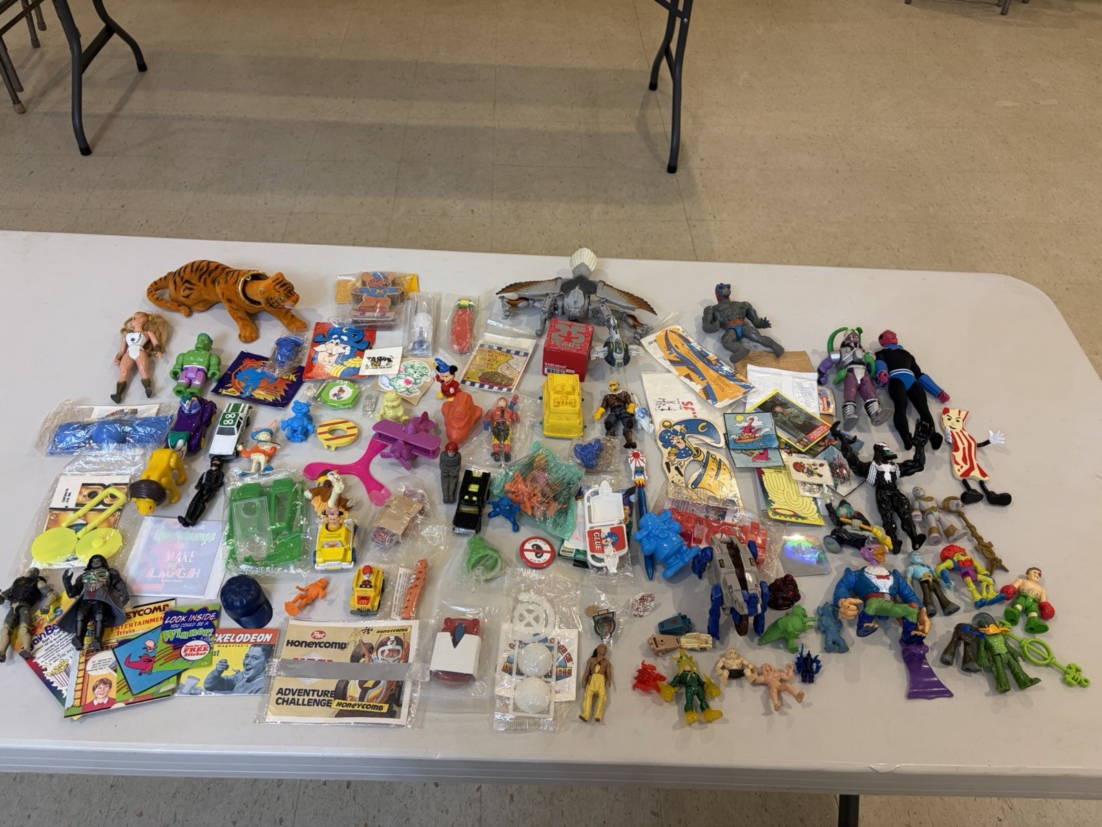 Big Mixed Junk Lot 80s Figures Cereal Prizes More Look