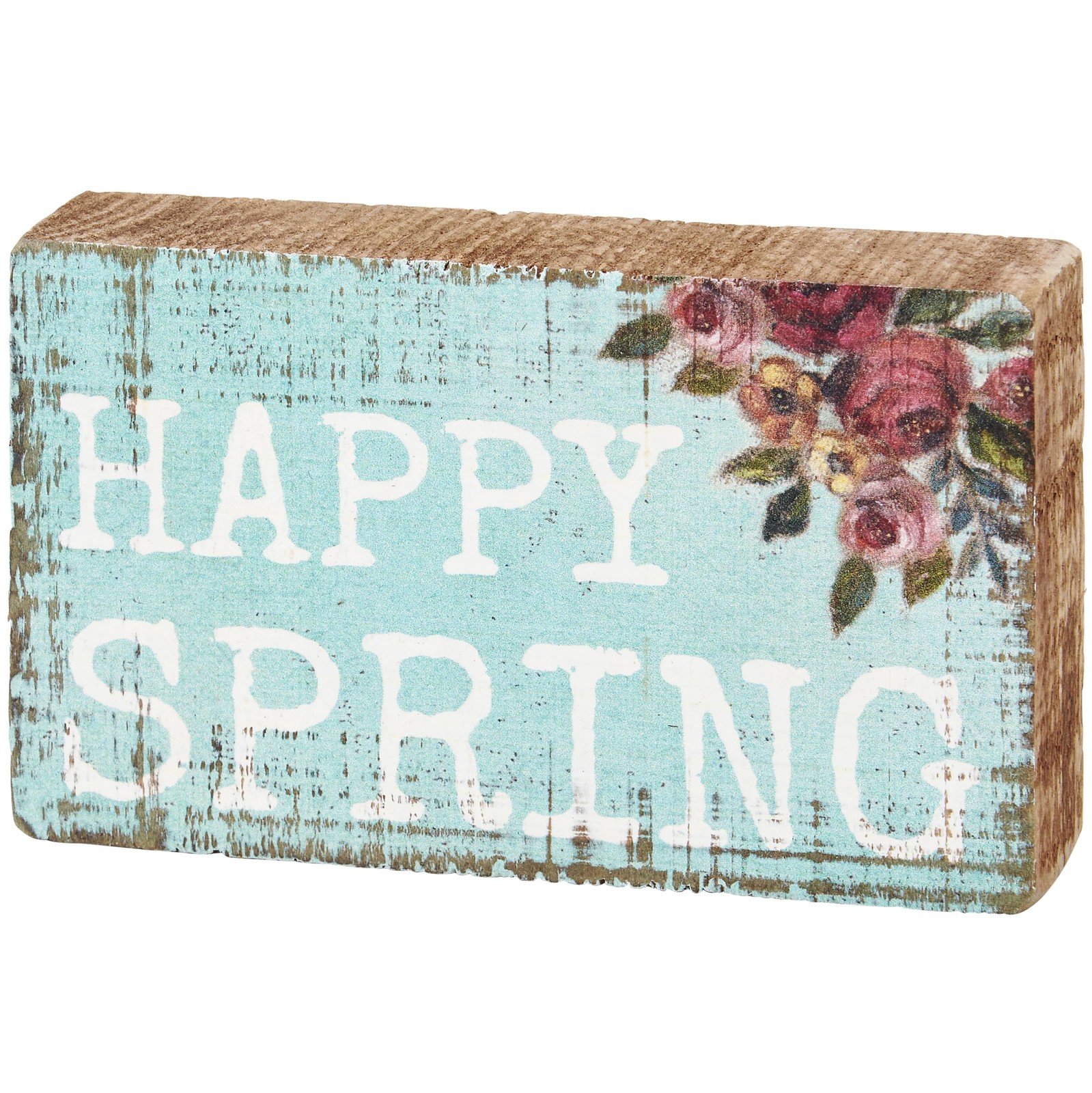 Primitives by Kathy Happy Spring Block Sign