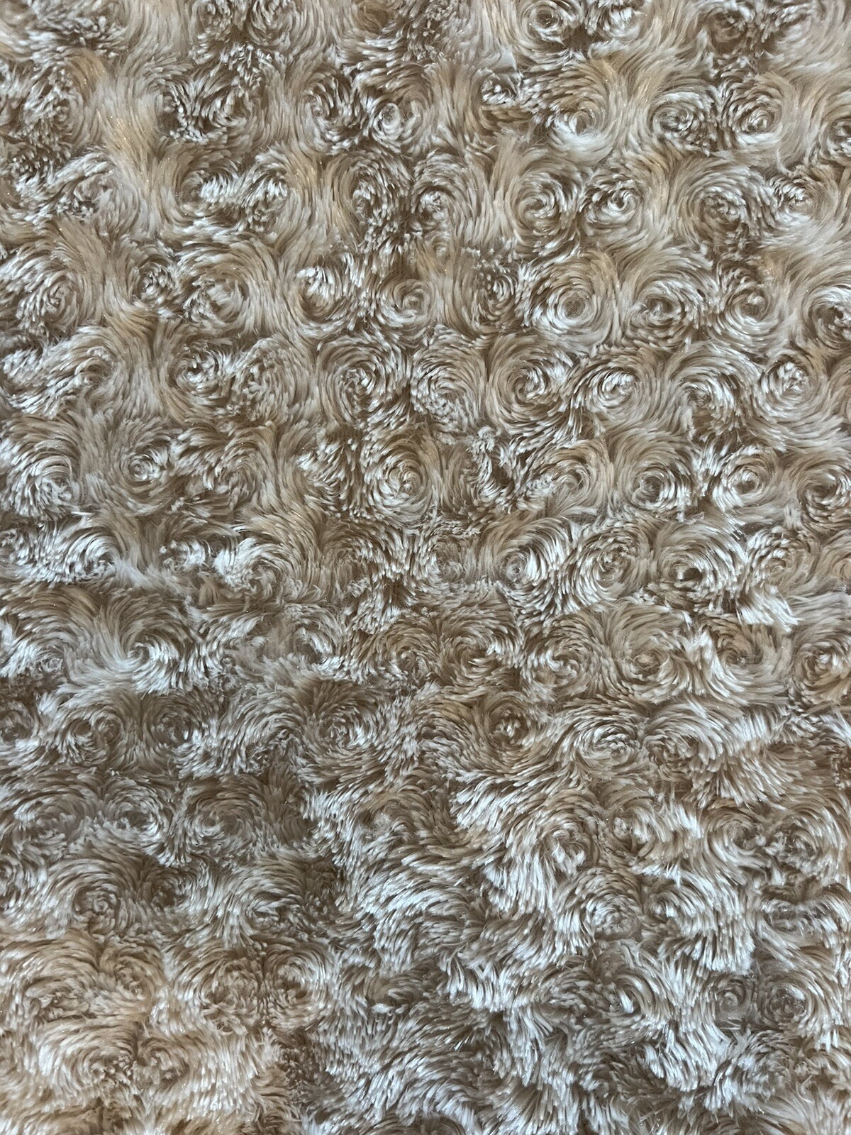 SL Home Fashions Tan Security Baby Blanket Rose Design Lovey Satin Trim -29×39″