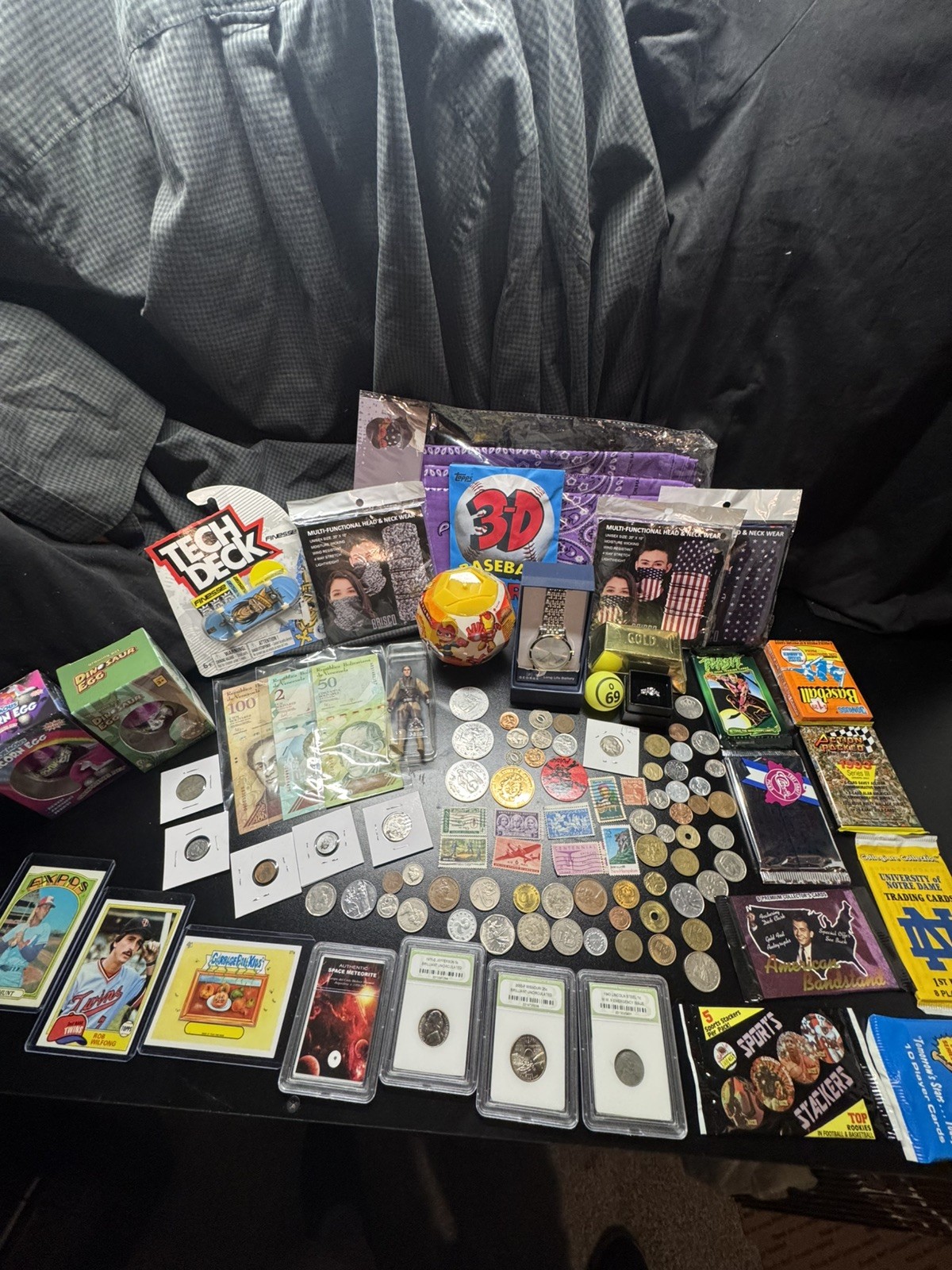 junk drawer lot Coins Cards