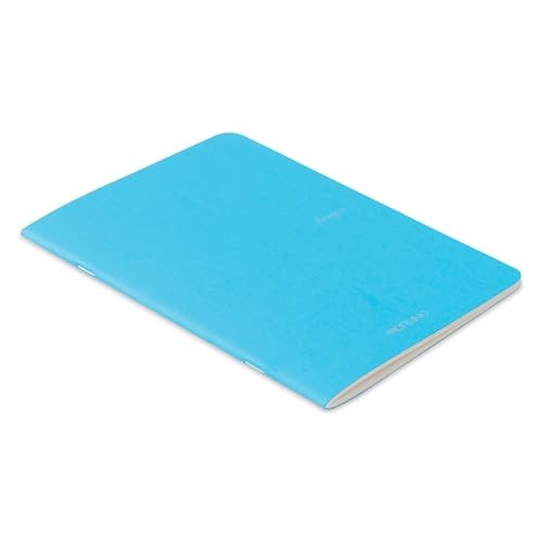 Fabriano EcoQua Notebook, 5.83″ x 8.27″, A5, Blank, 40 Sheets, Turquoise
