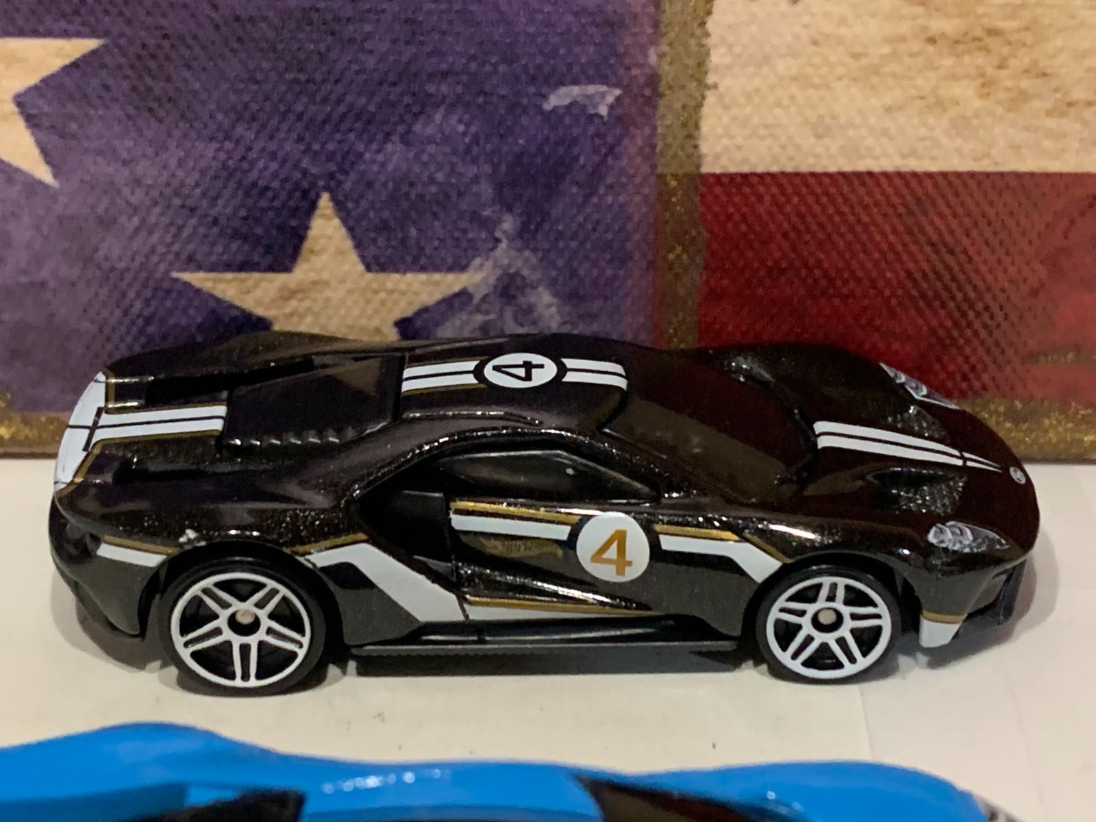 HOT WHEELS 2017 FORD GT X2. 2021 BLACK & 2022 LITE BLUE NICE