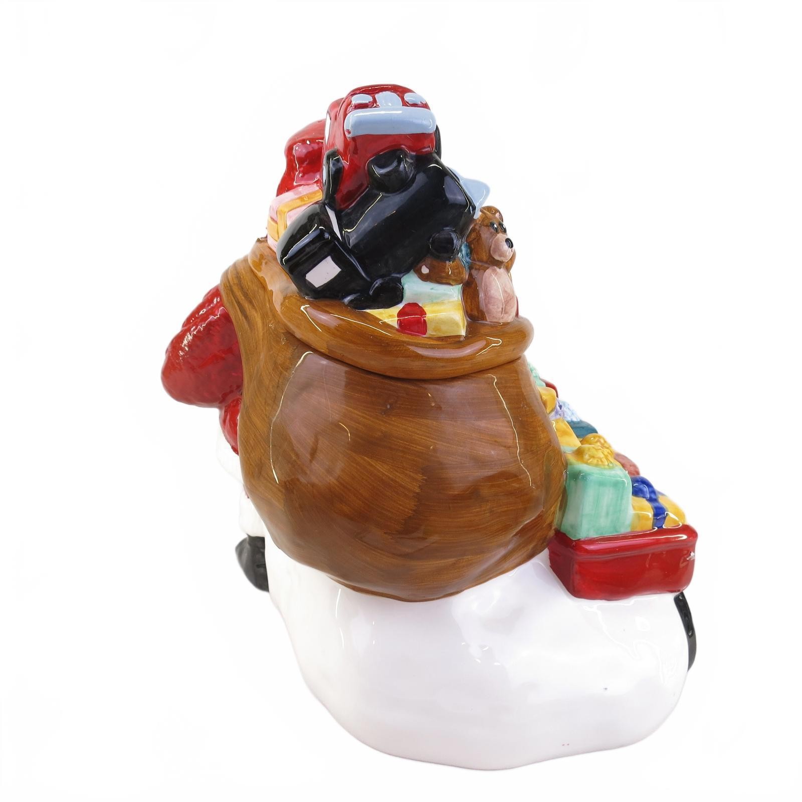 Radio Flyer Wagon Santa Claus Christmas Cookie Jar with Box