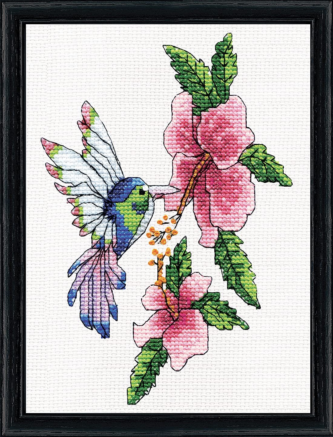 Design Works Crafts Counted Cross Stitch Kit Fabric White 17 8cm 5 x Functional