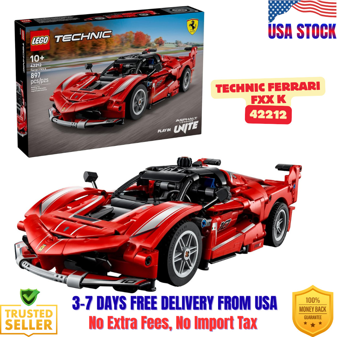 LEGO Technic Ferrari FXX K 42212 Building Toy Set Ferrari Race Car Model New