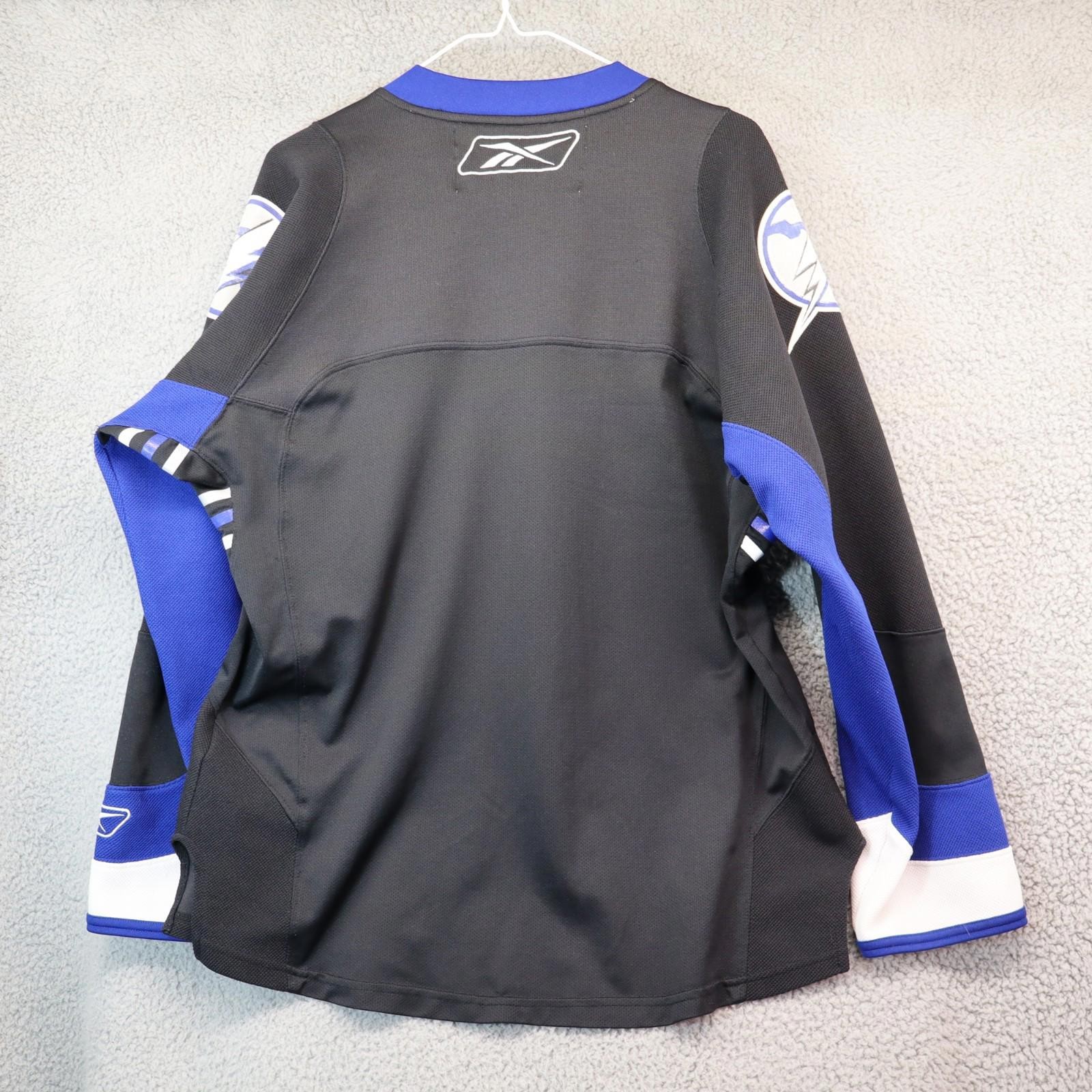 Tampa Bay Lightning Jersey Reebok Mens Small Black Stich NHL