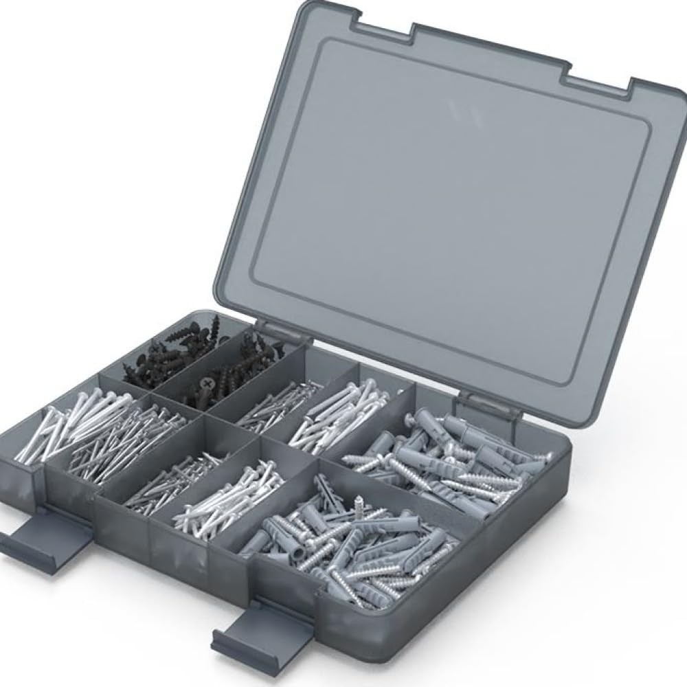 JIMIHOME Screws and Nails Set Drywall Anchor Wood Cement Home Repair Kit