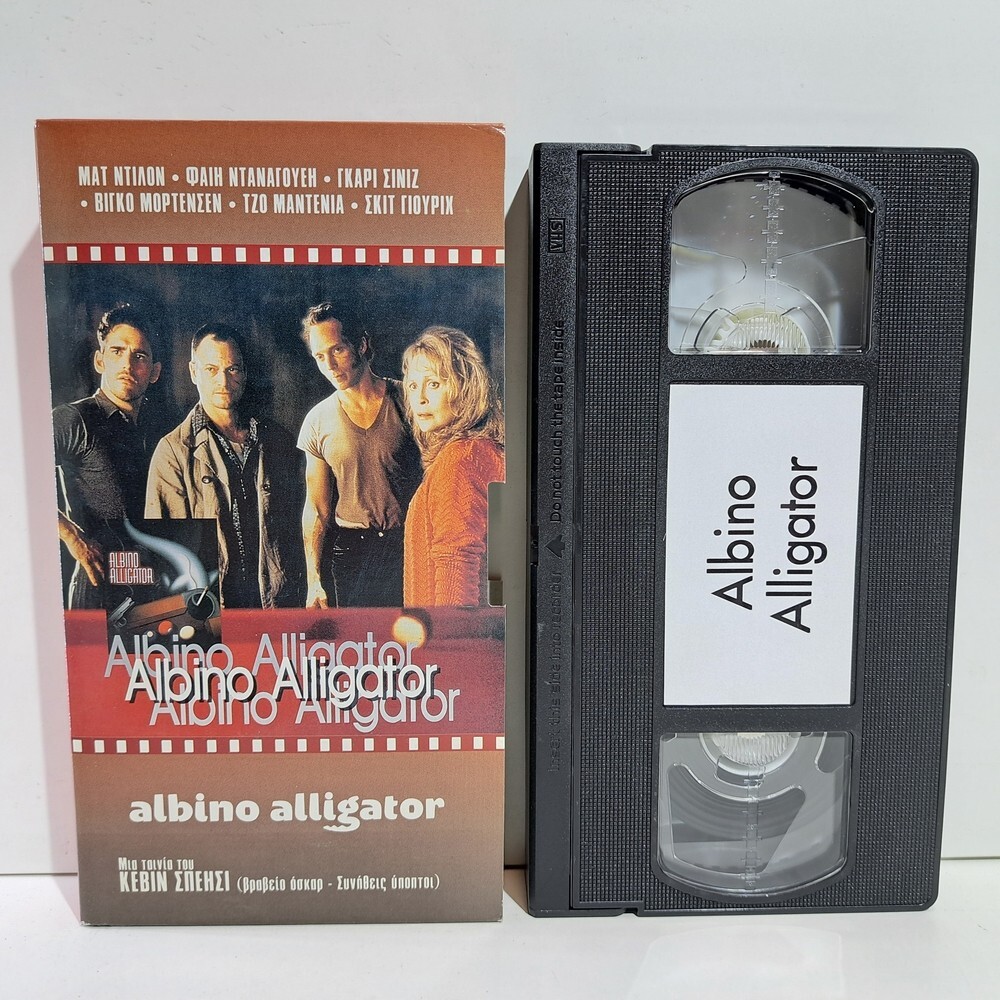 THRILLER VHS Albino Alligator 1996 GREEK SUBS PAL Matt Dillon, Faye Dunaway ZSV
